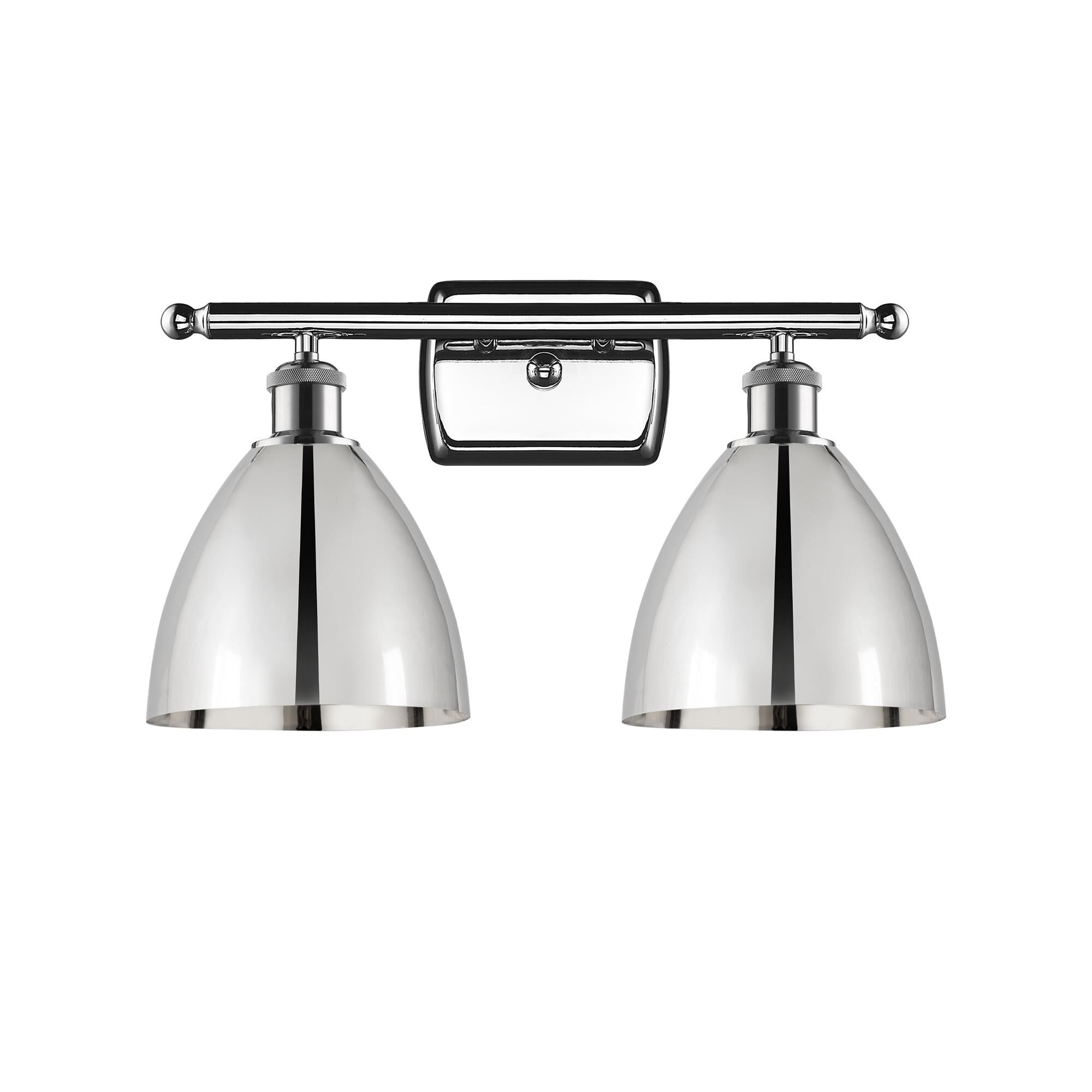 Shown in Polished Chrome finish and Polished Chrome Ballston Dome shade