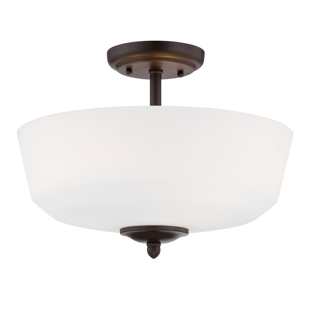 Darcy 16 Inch 3 Light Semi Flush Mount by Designers Fountain