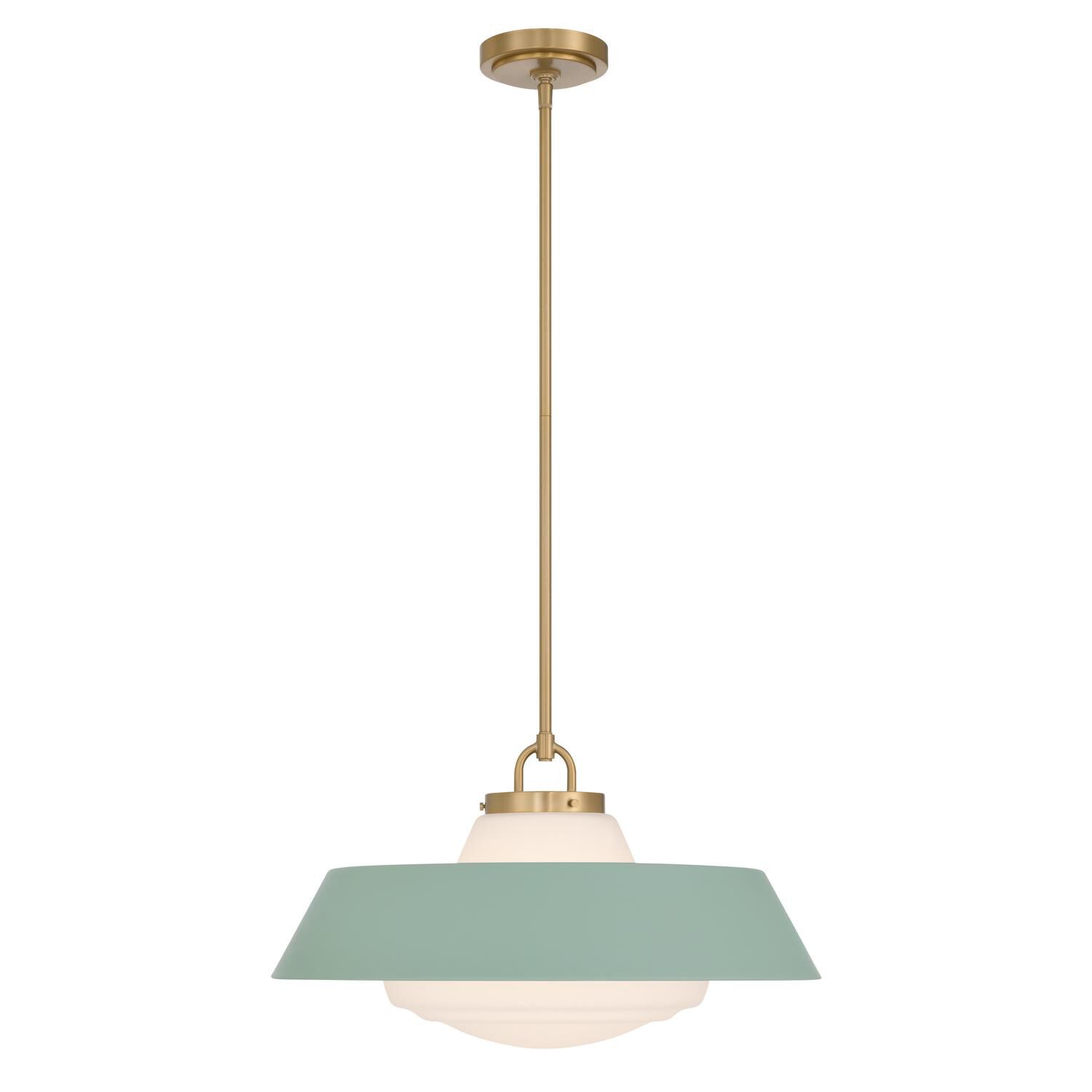 Shown in Vibrant Gold finish and Steel glass and Steel shade