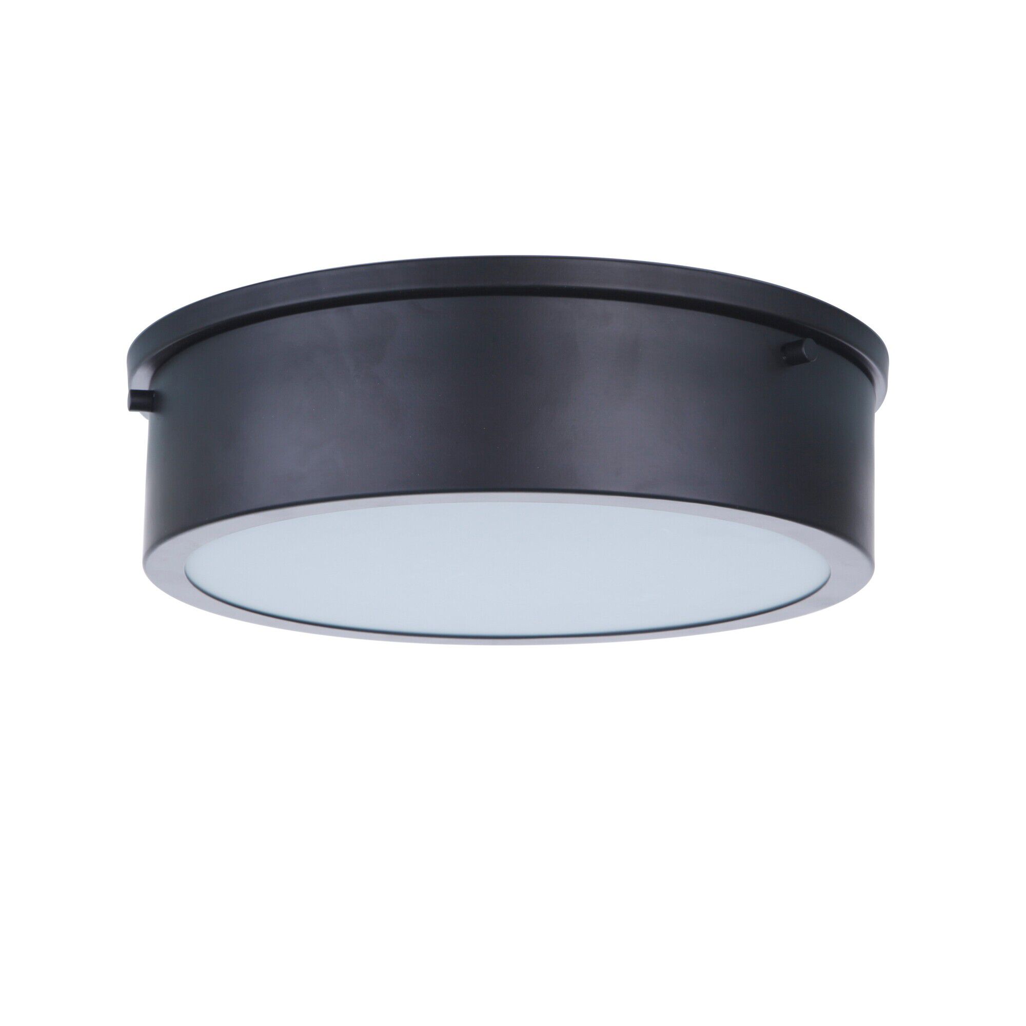Shown in Flat Black finish and White glass and Acrylic shade
