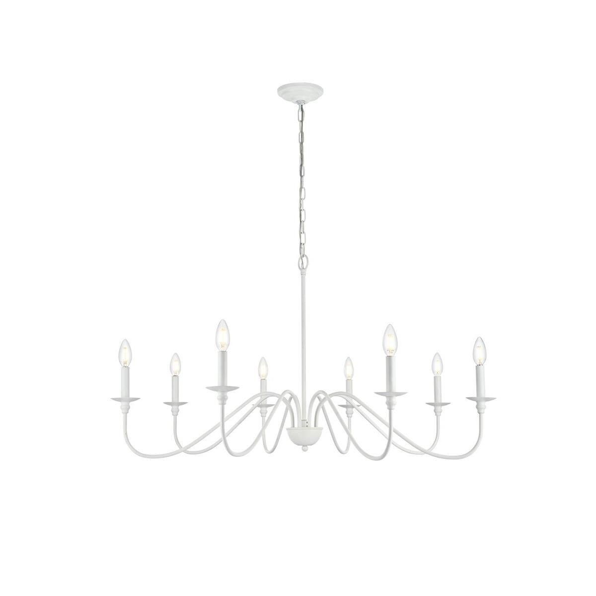 Rohan 42 Inch 8 Light Chandelier by Elegant Lighting
