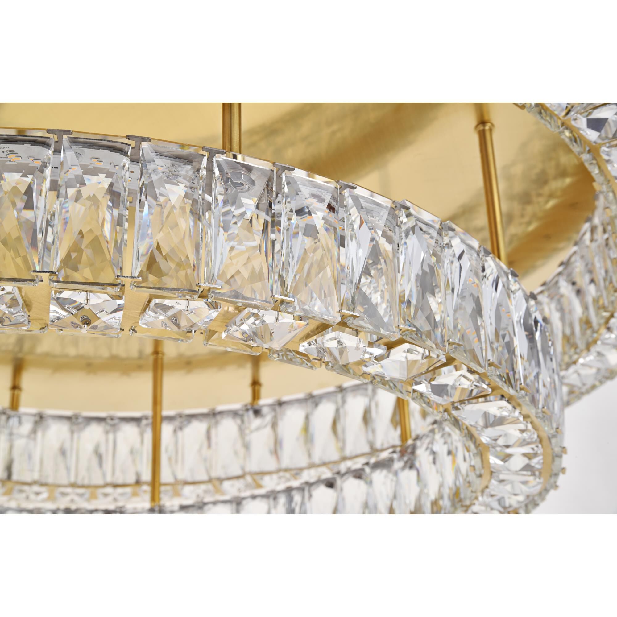 Shown in Gold finish and Clear Royal Cut crystal