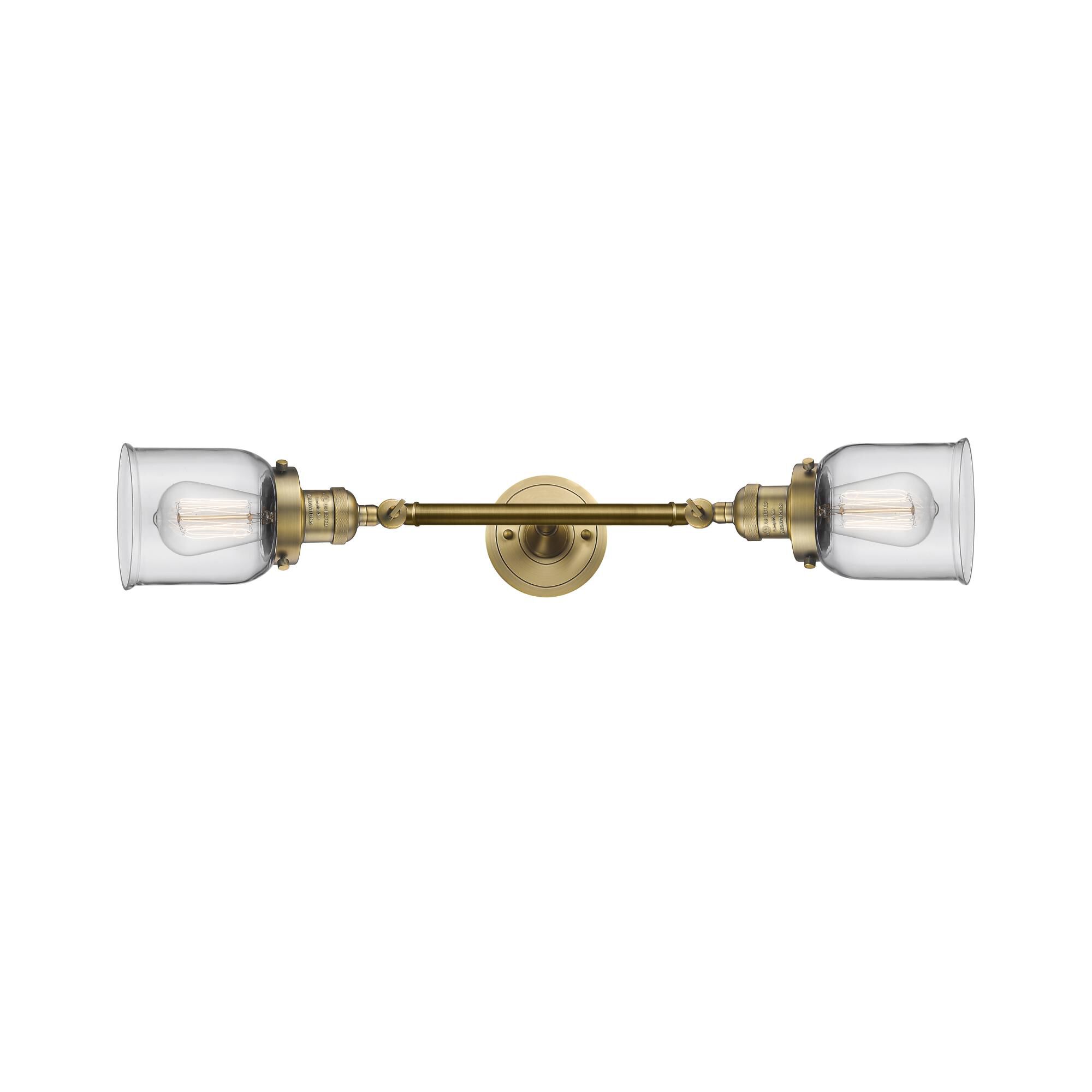 Bruno Marashlian Small Bell 16 Inch 2 Light Bath Vanity Light by Innovations Lighting