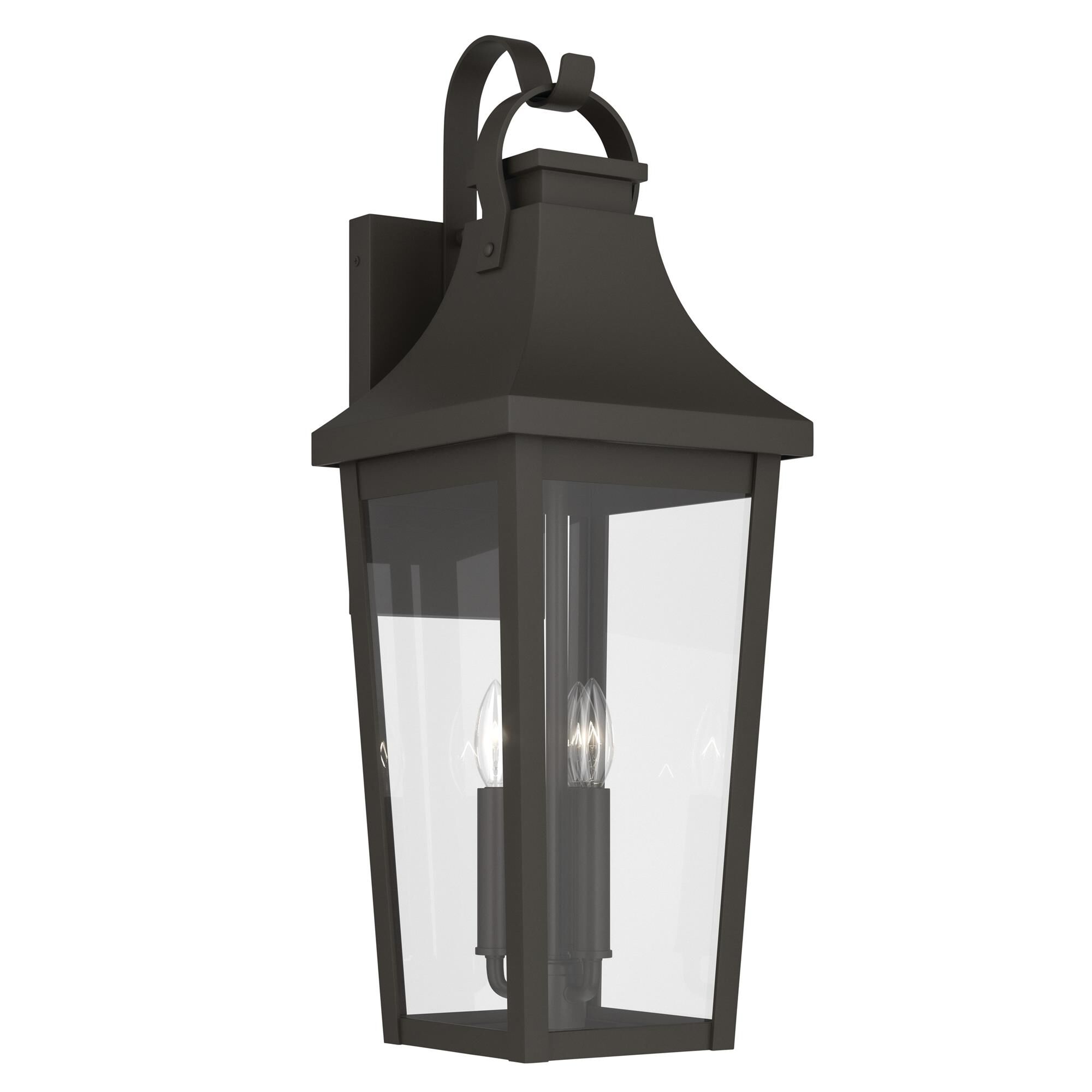 Shown in Olde Bronze finish and Clear glass
