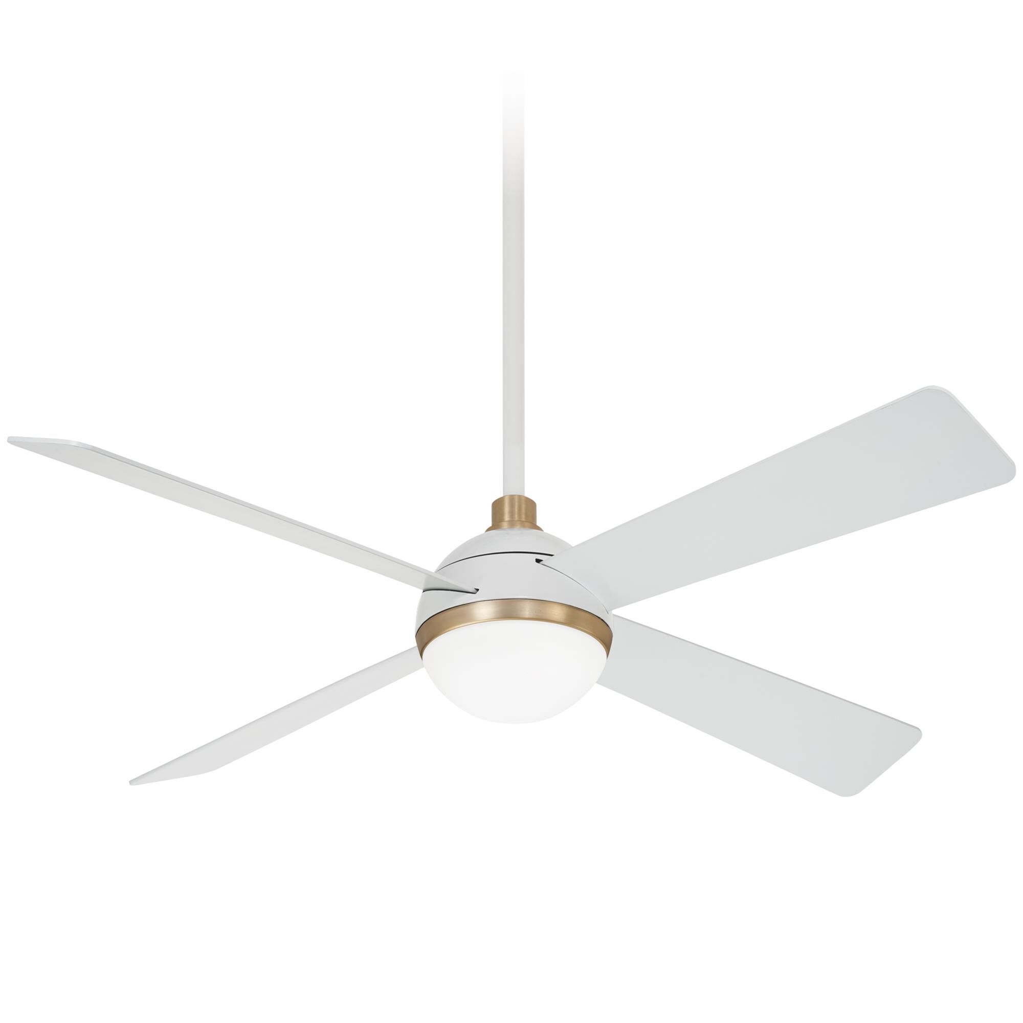 Shown in Flat White finish and Etched Opal glass and Glass shade