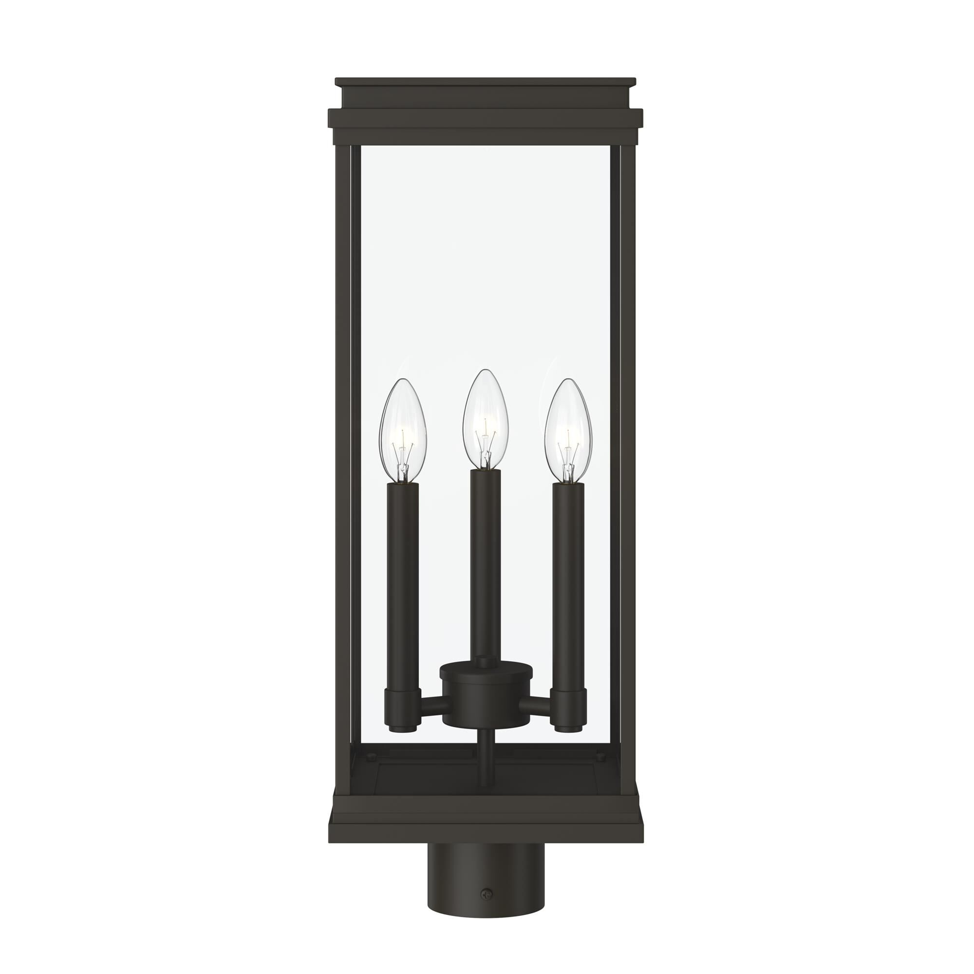 Shown in Olde Bronze finish and Clear glass