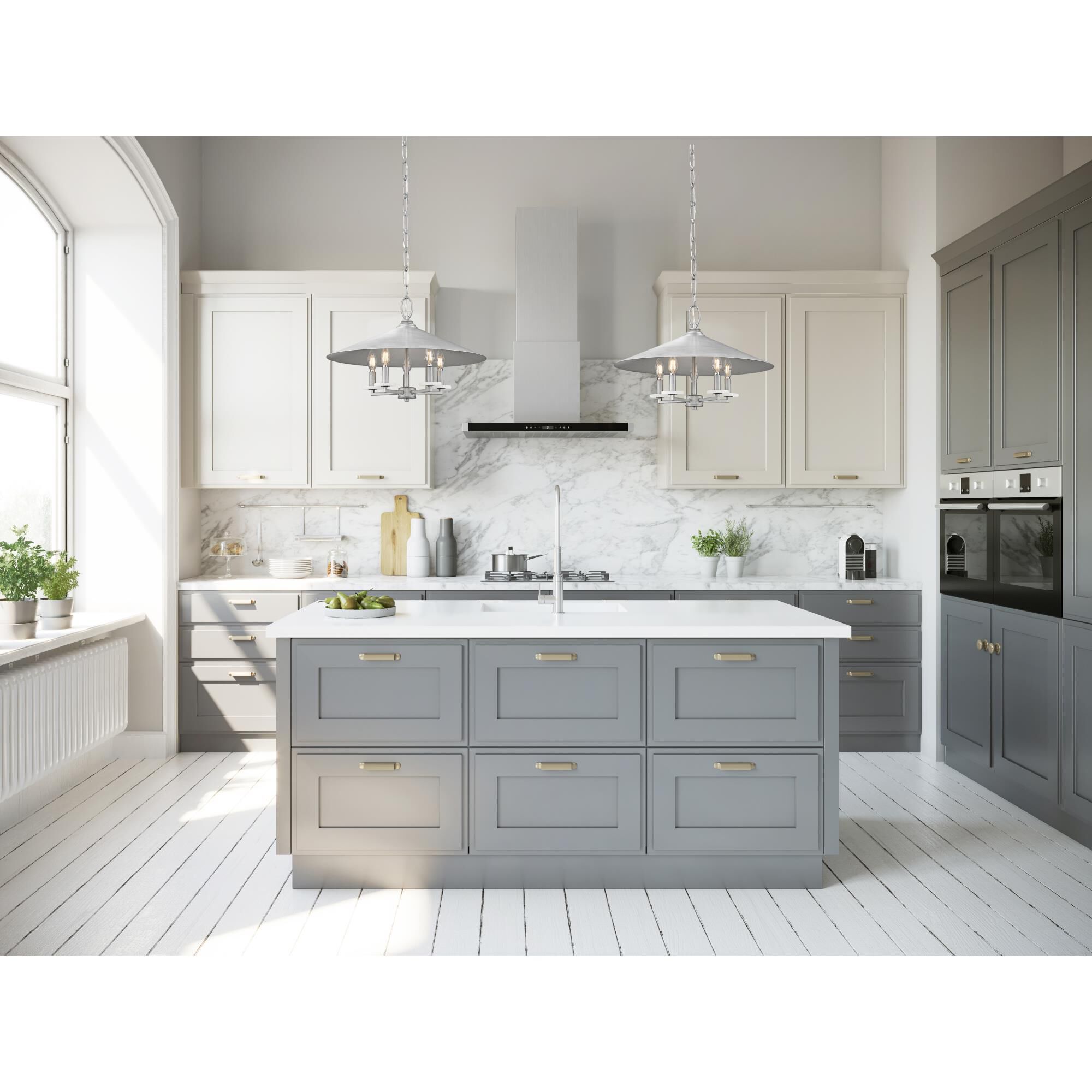 Shown in Signature Pewter finish and Signature Pewter glass and Signature Pewter shade