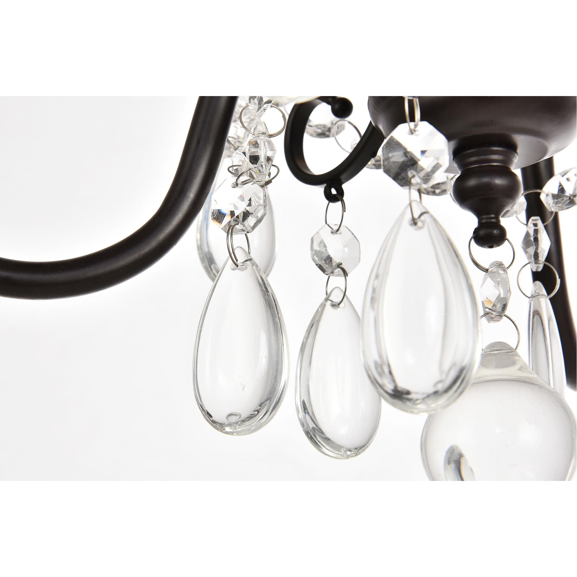 Blaise 15 Inch 3 Light Mini Chandelier by Elegant Lighting