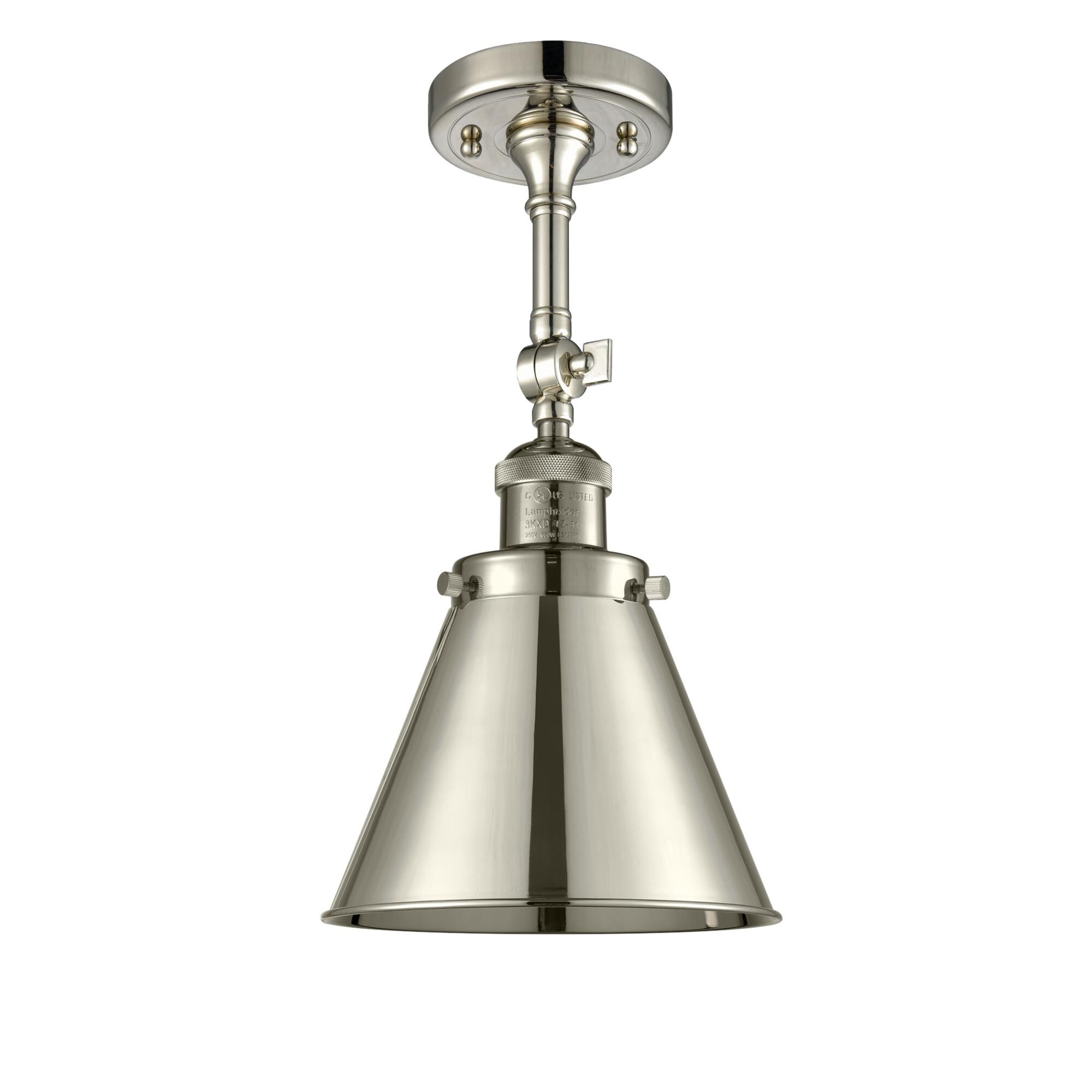 Bruno Marashlian Appalachian 8 Inch 1 Light Semi Flush Mount by Innovations Lighting
