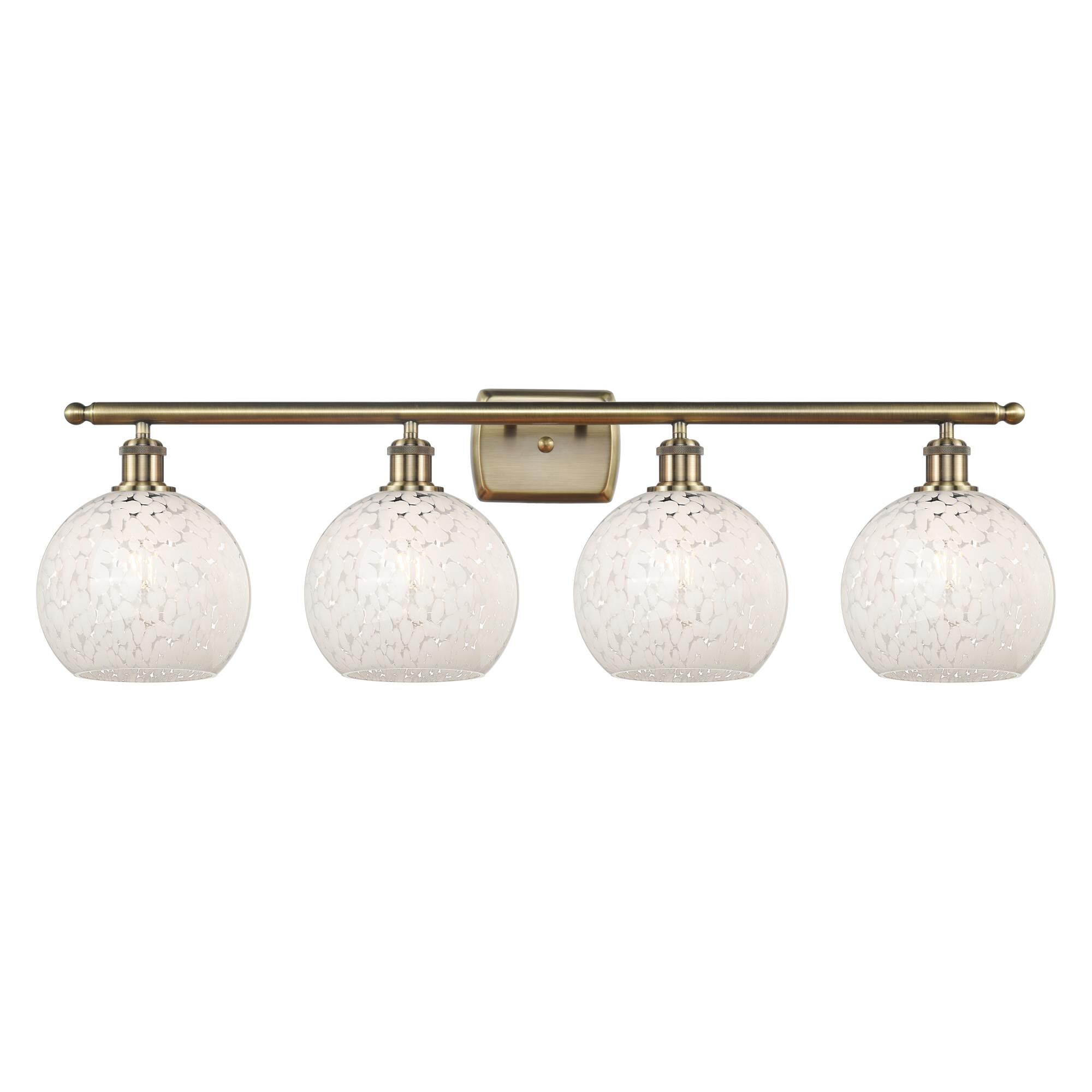 Bruno Marashlian White Mouchette 38 Inch Bath Vanity Light by Innovations Lighting