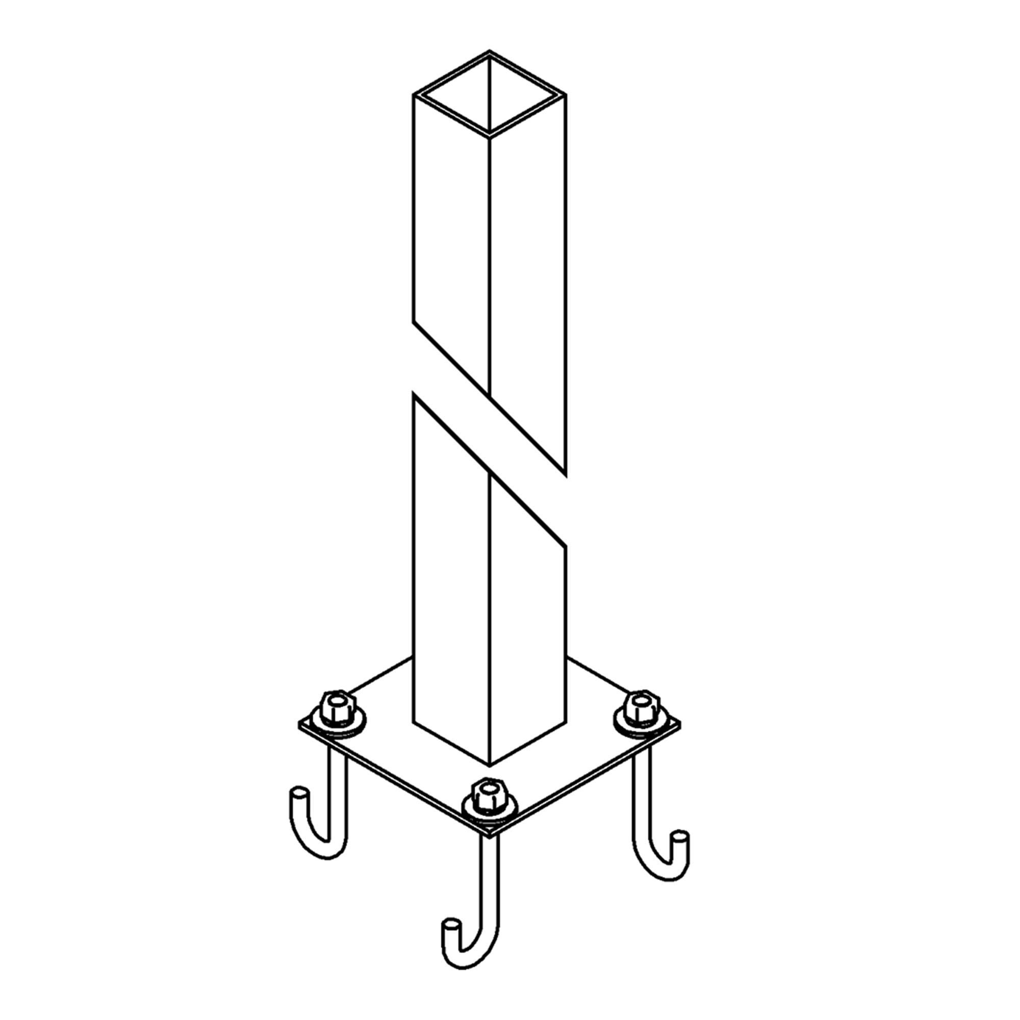 Tourou 47 Inch Outdoor Post,