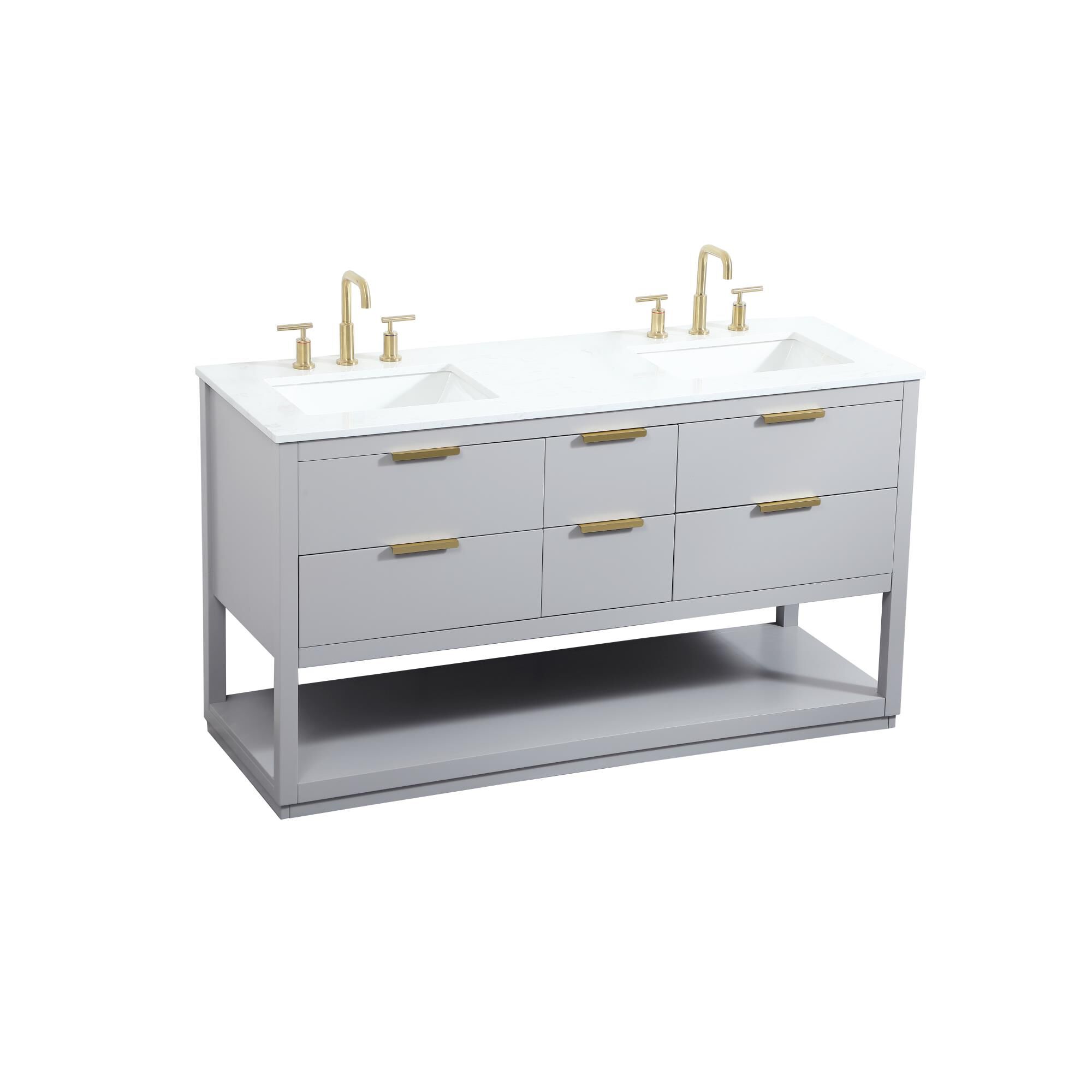 Larkin 60 Inch Bath Vanity by Elegant Decor