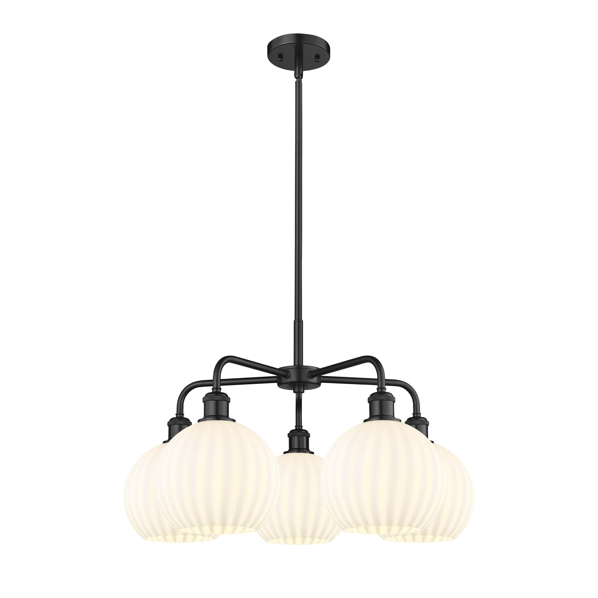 Bruno Marashlian White Venetian 26 Inch Chandelier by Innovations Lighting
