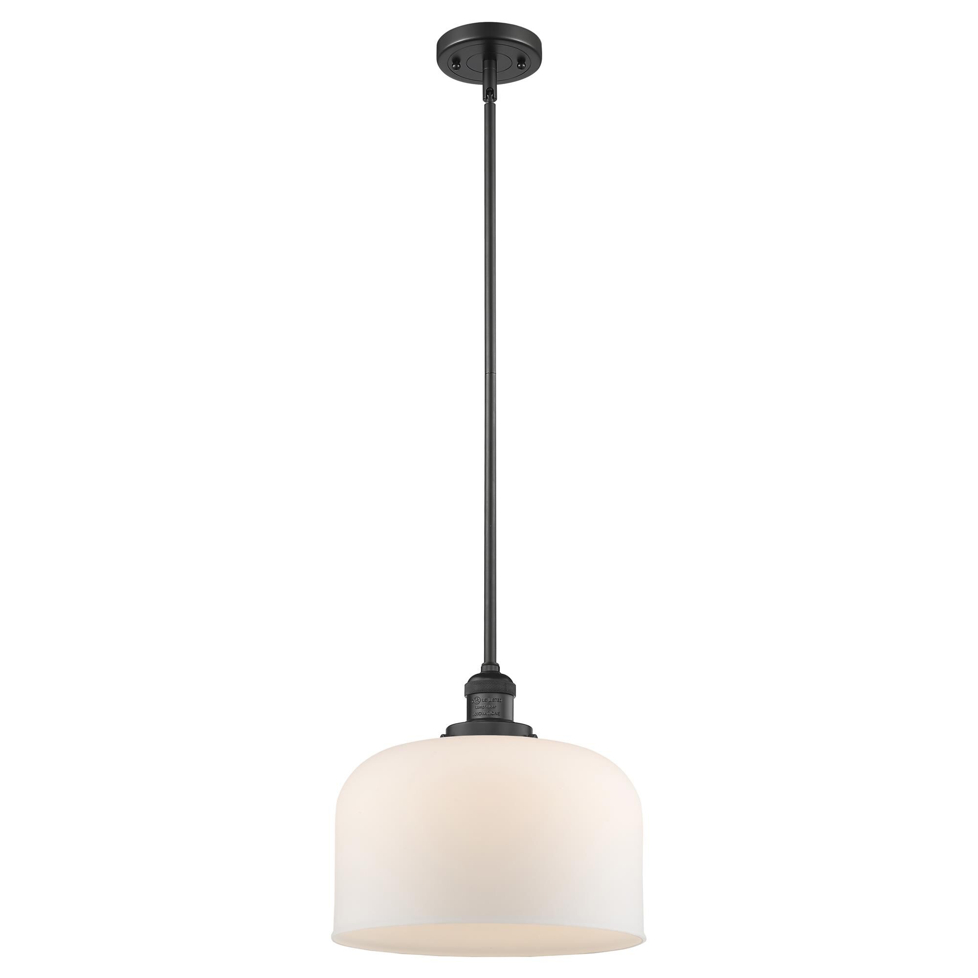 Shown in Matte Black finish and Matte White Cased glass