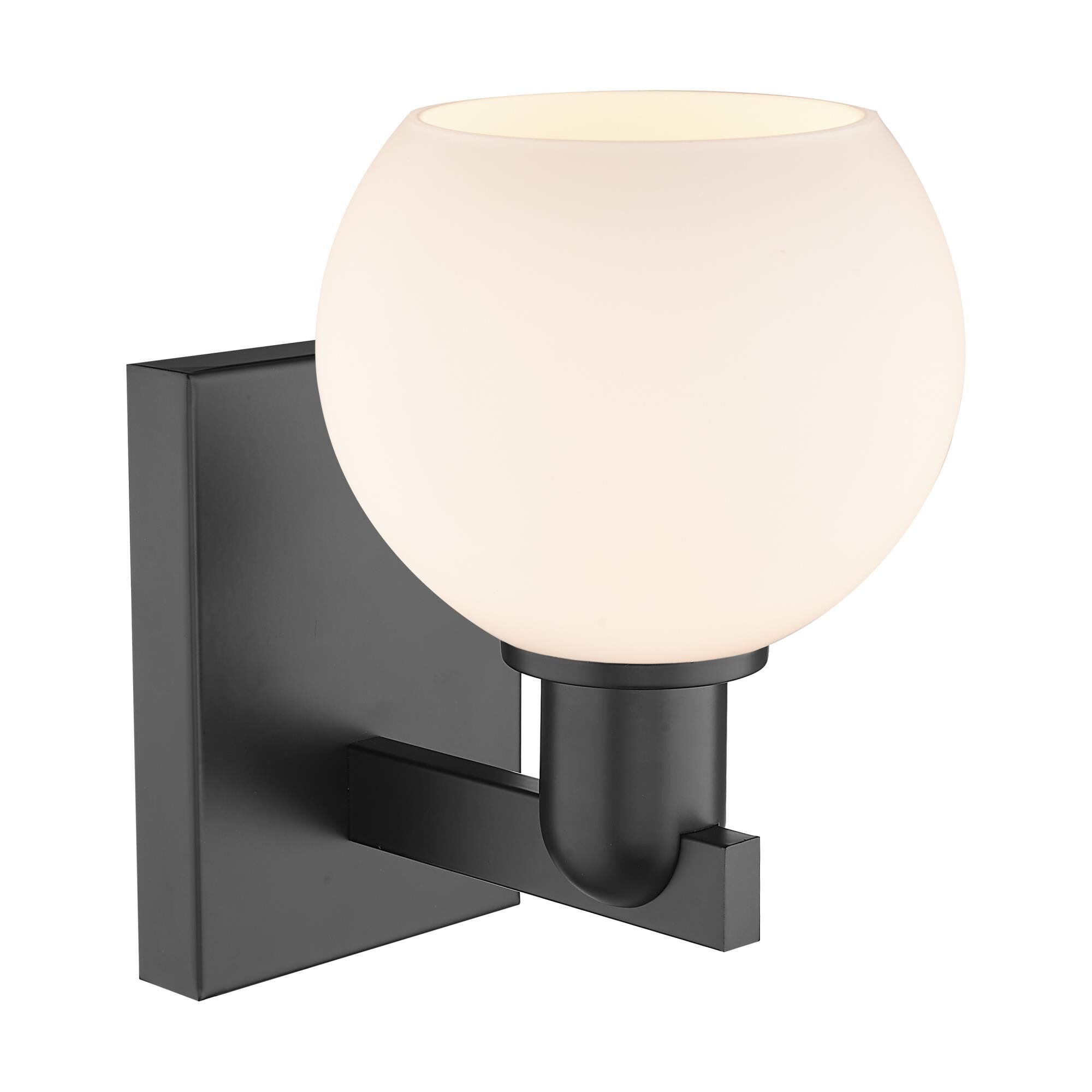 Shown in Matte Black finish and Matte White glass