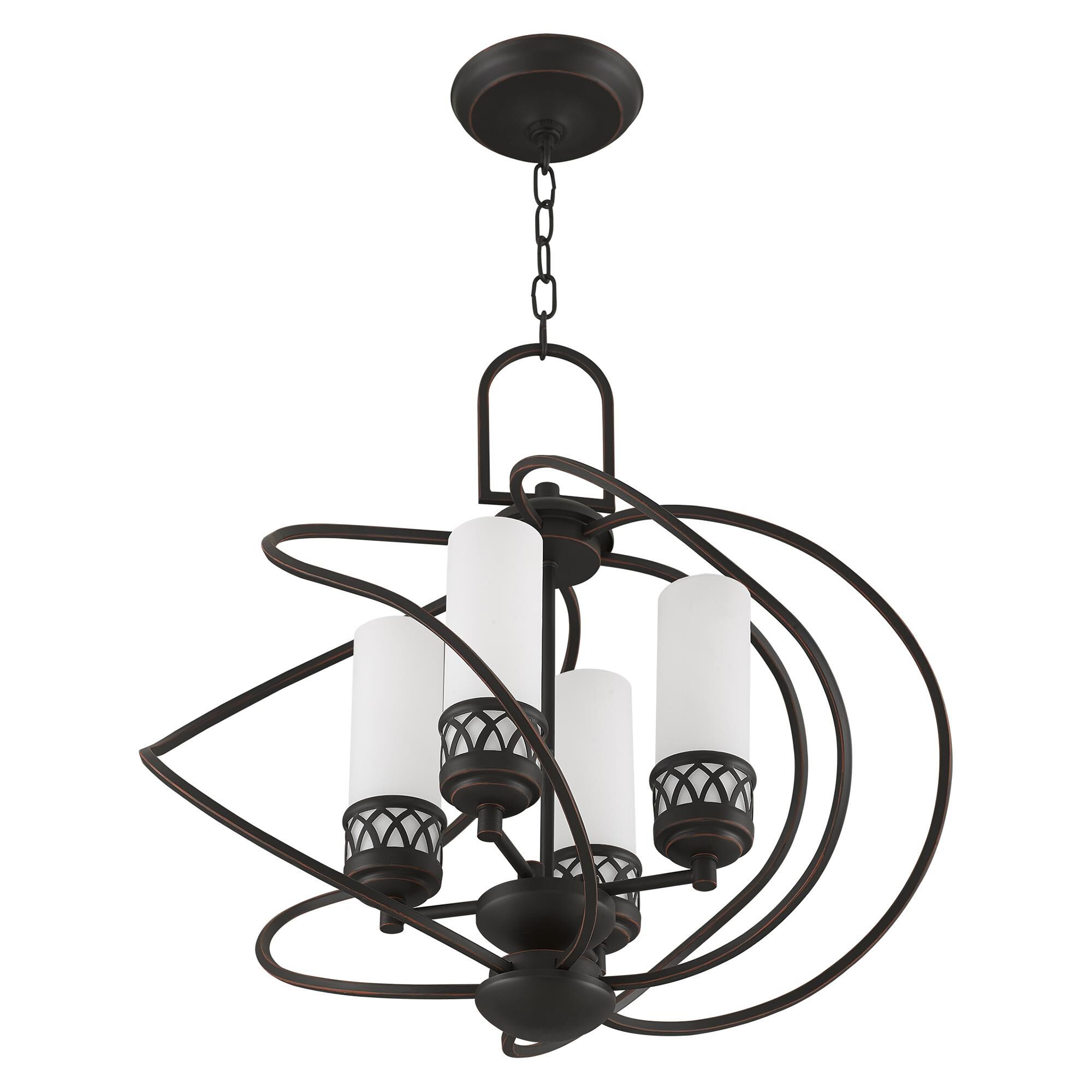 Westfield 22 Inch 4 Light Mini Chandelier by Livex Lighting