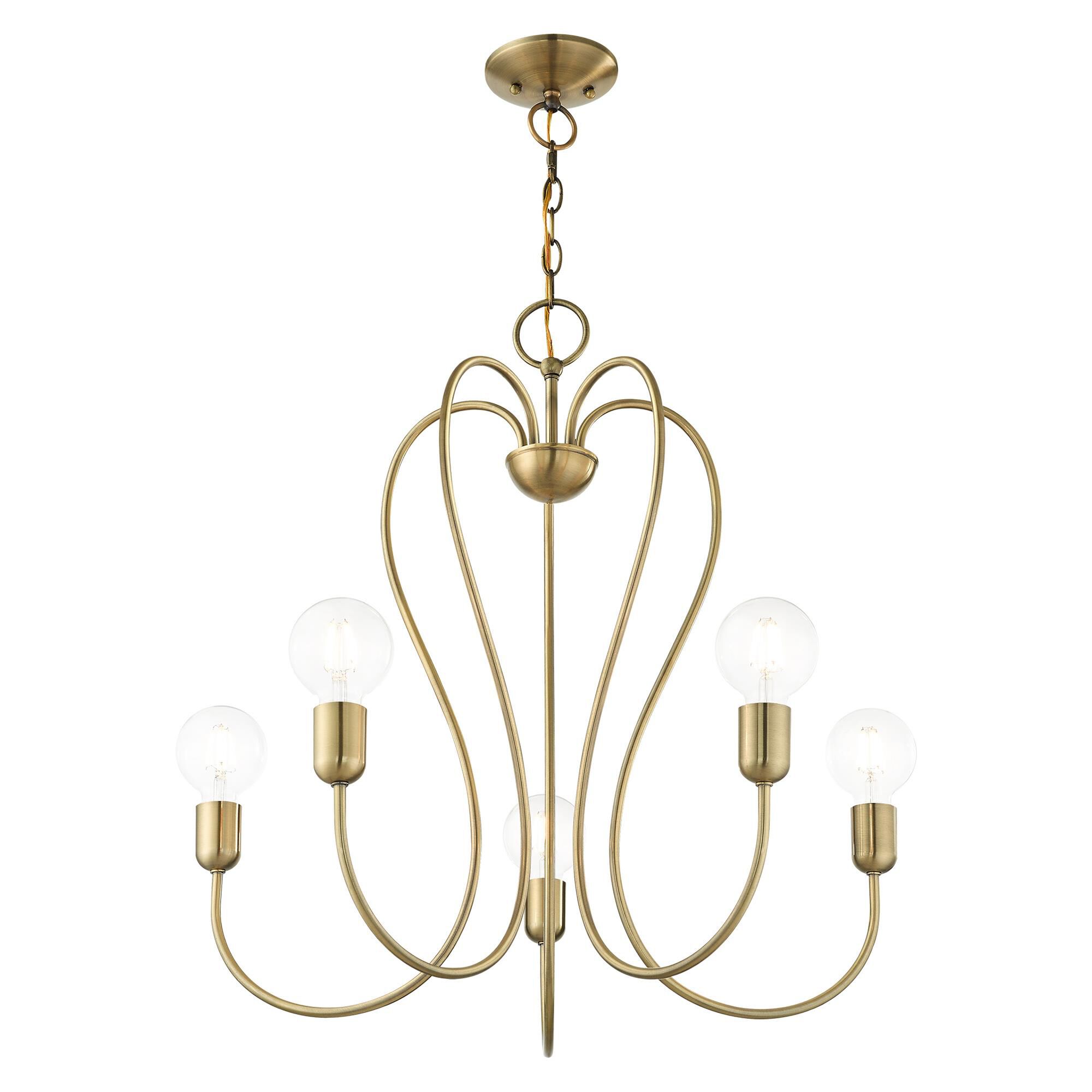 Shown in Antique Brass finish