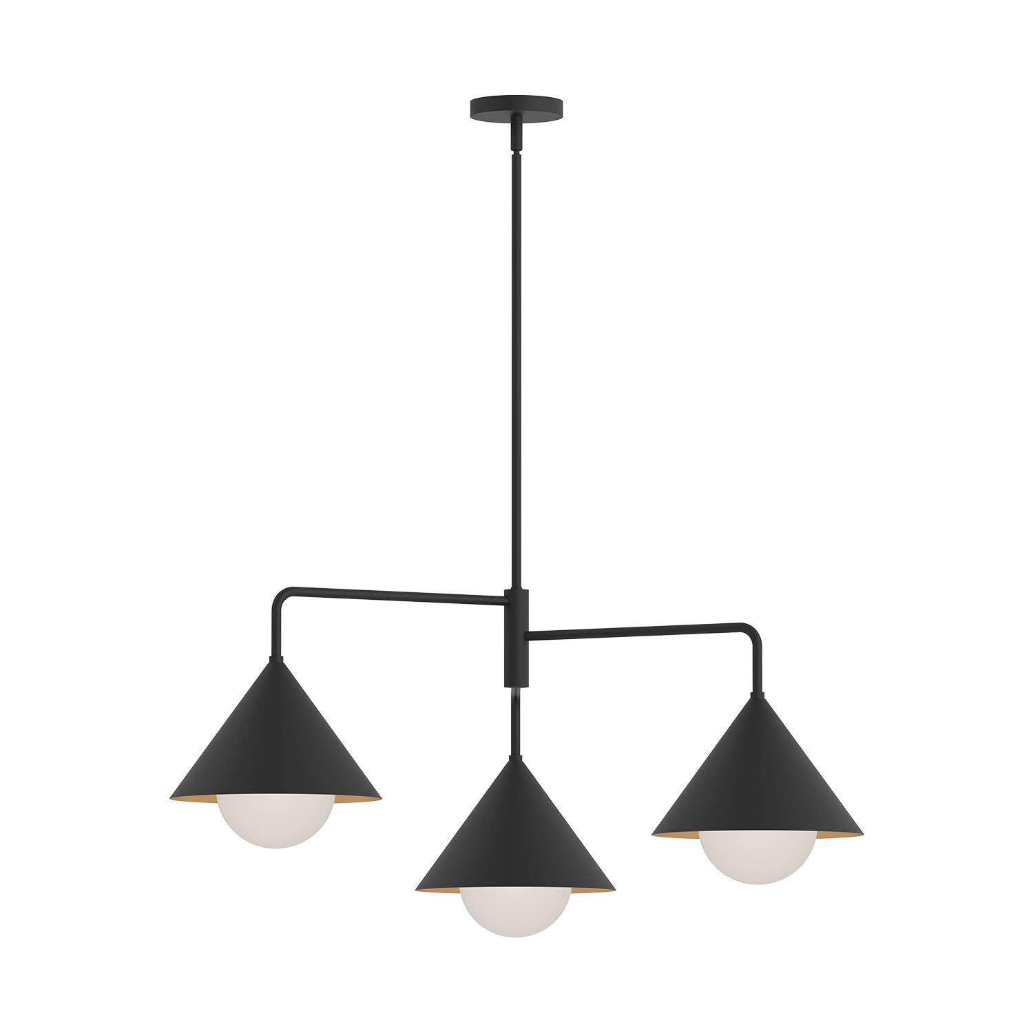 Remy 38 Inch 3 Light Chandelier by Alora Mood