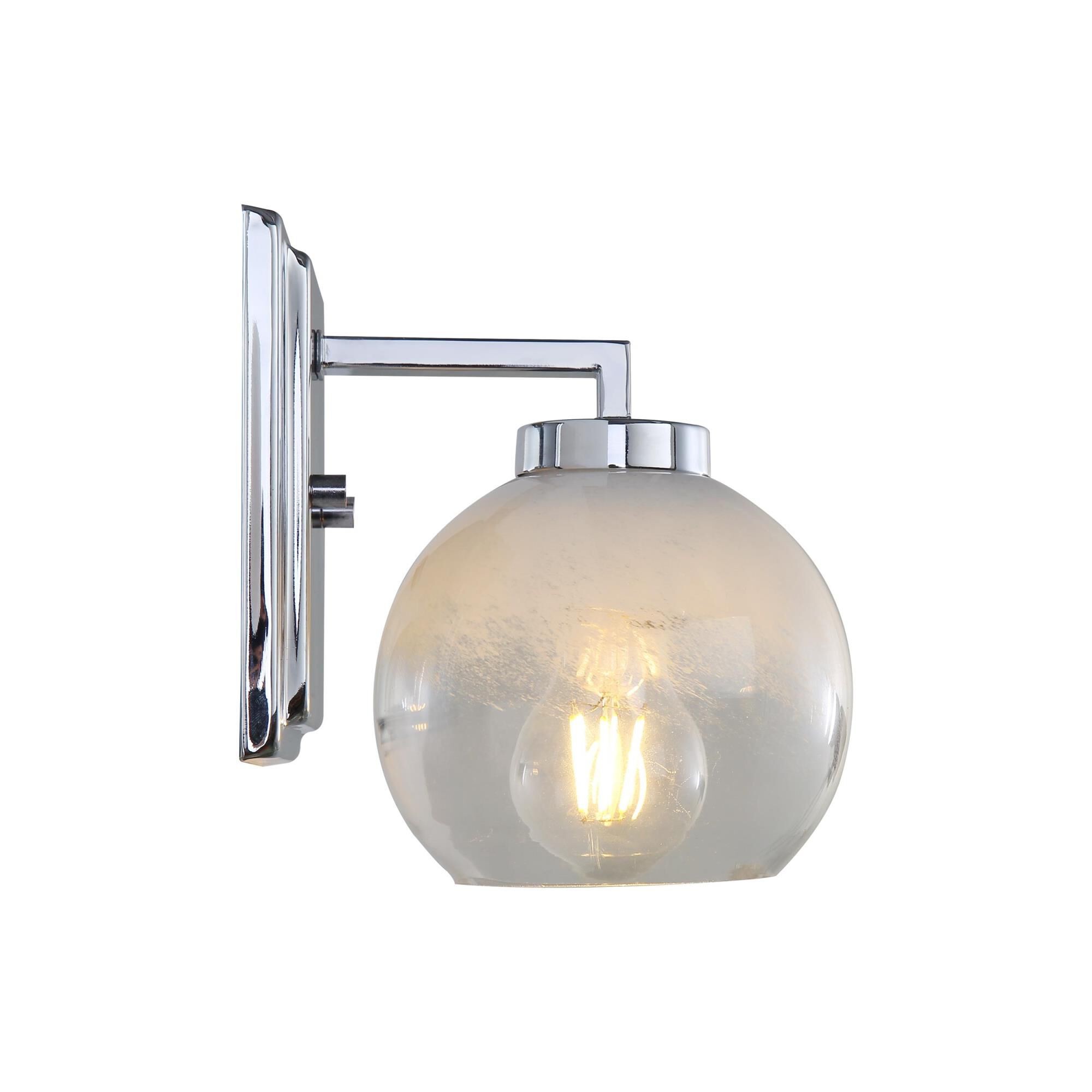 Shown in Chrome finish and Alabaster shade