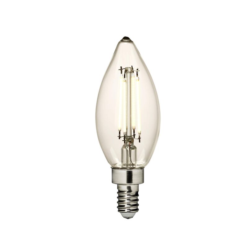 Dimmable 4 Watt 2700K Torpedo Shaped LED Light Bulb by Visual Comfort Studio Collection