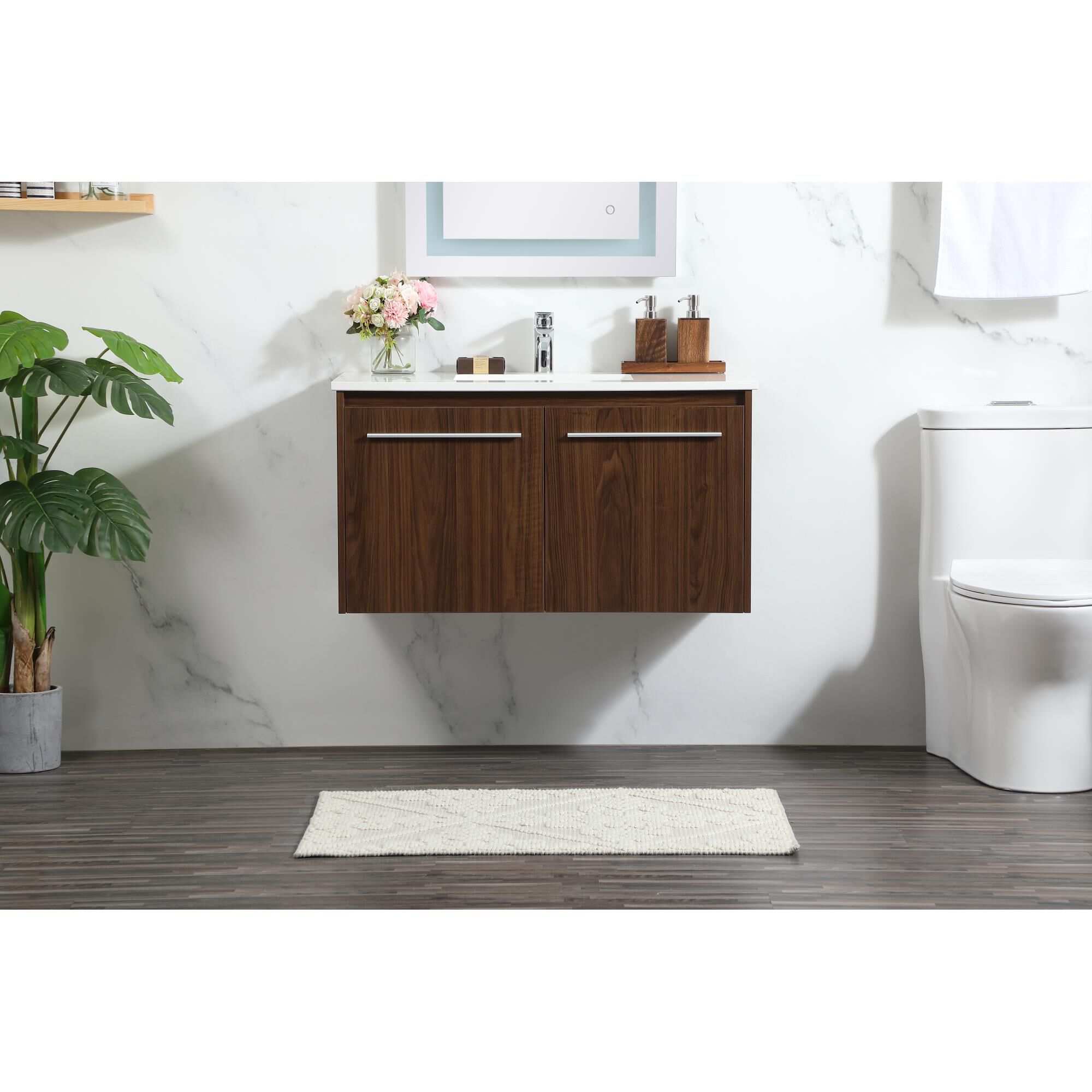 Shown in Walnut finish