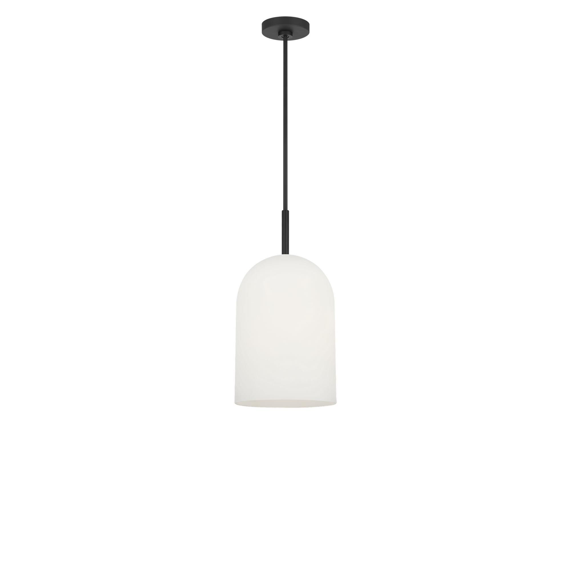 Shown in Midnight Black finish and Etched White glass
