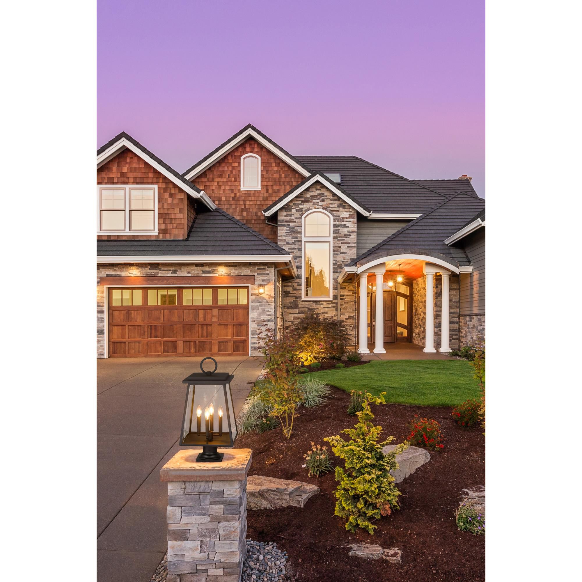 Broughton 24 Inch Tall 4 Light Outdoor Pier Lamp by Z-Lite