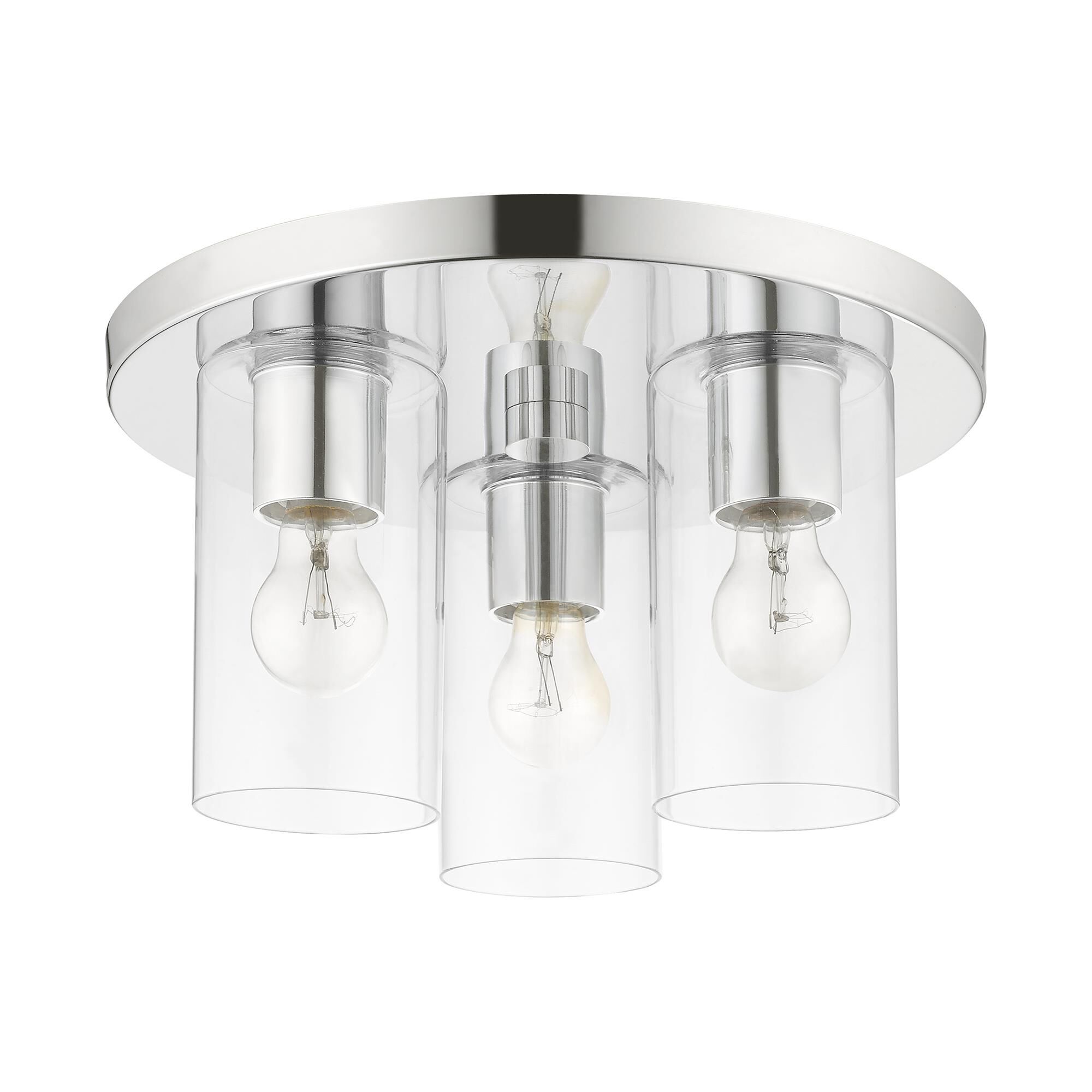 Shown in Polished Chrome finish and Clear glass and Clear Glass shade