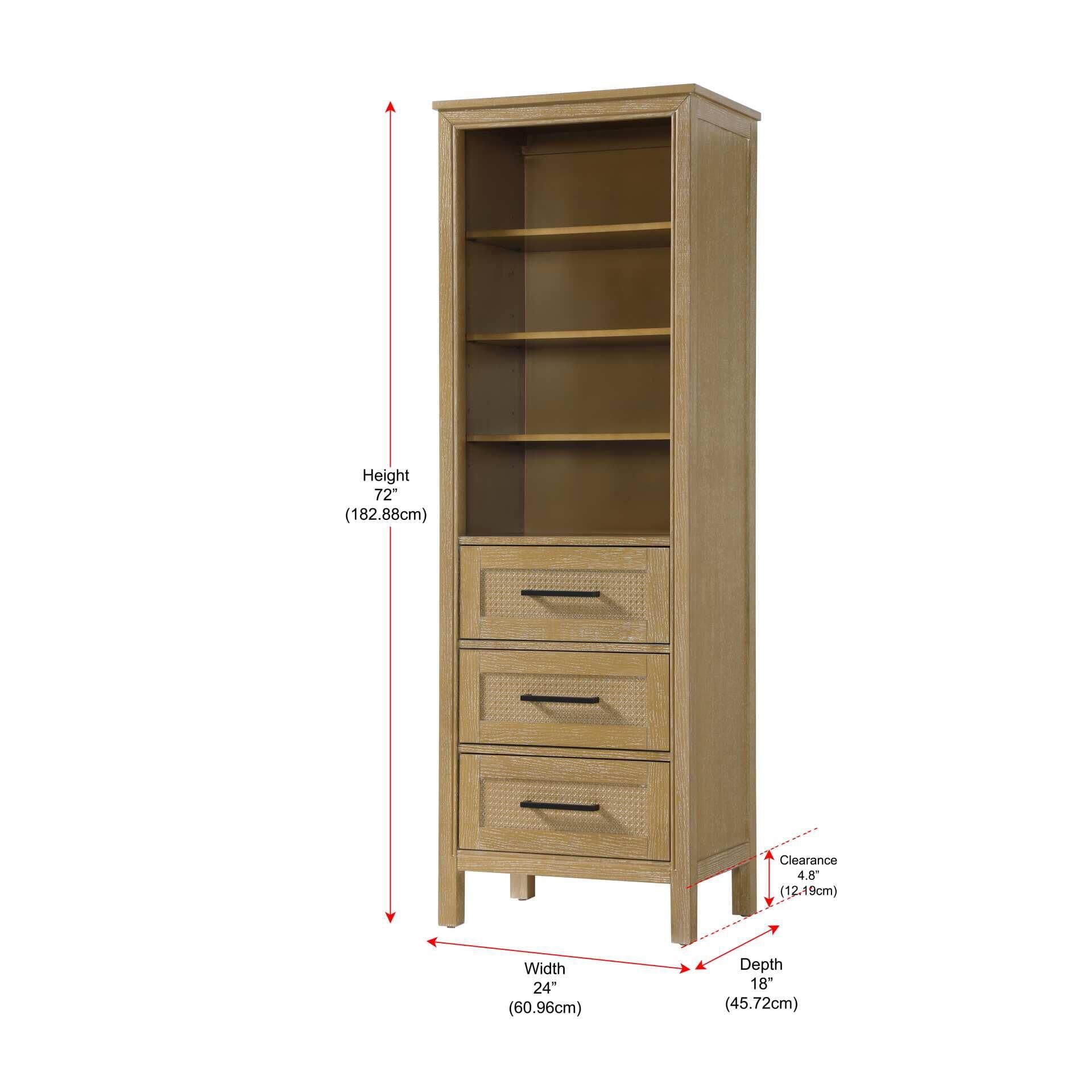 Alina 72 Inch Storage Cabinet by Elegant Decor