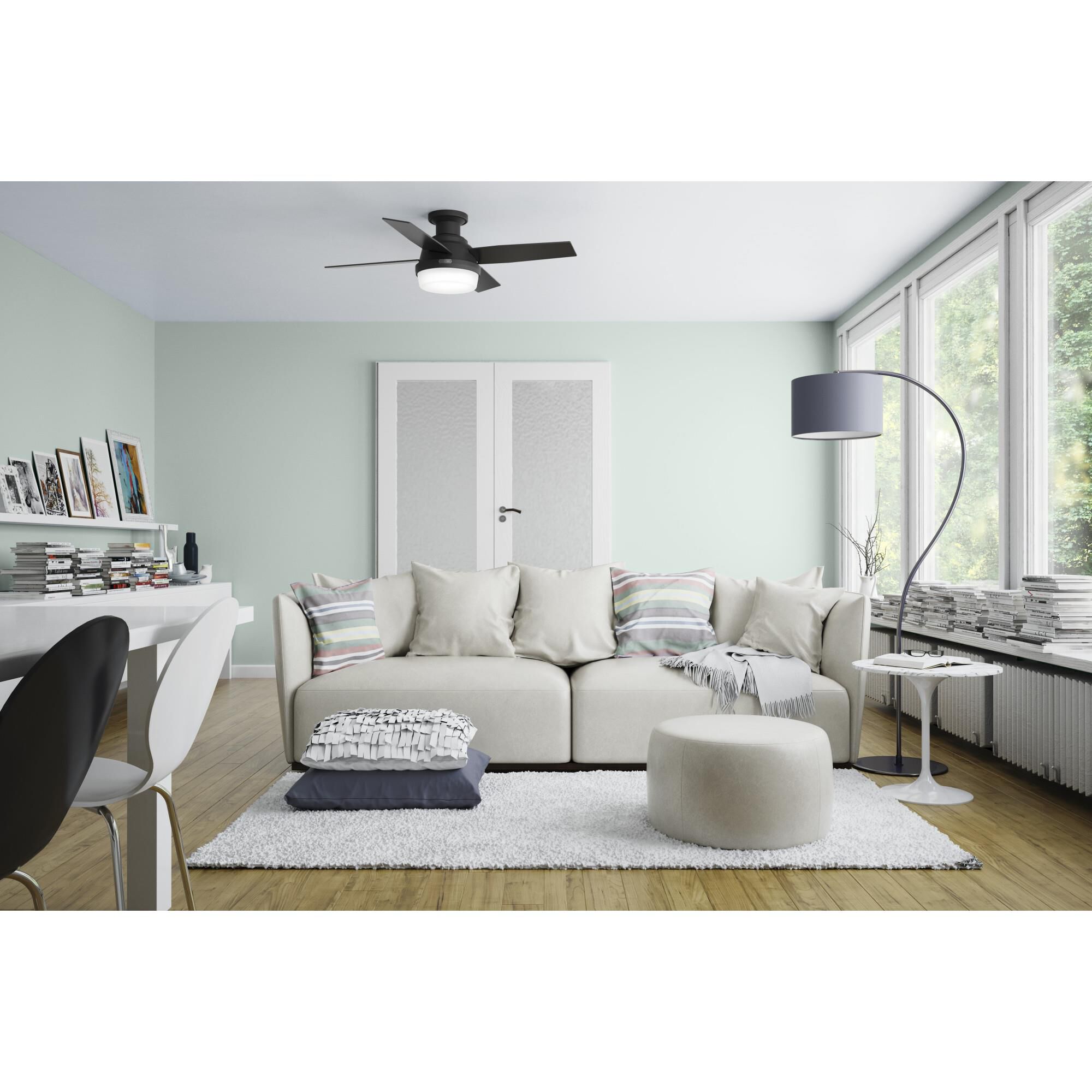 Dempsey 44 Inch Ceiling Fan with Light Kit by Hunter Fan