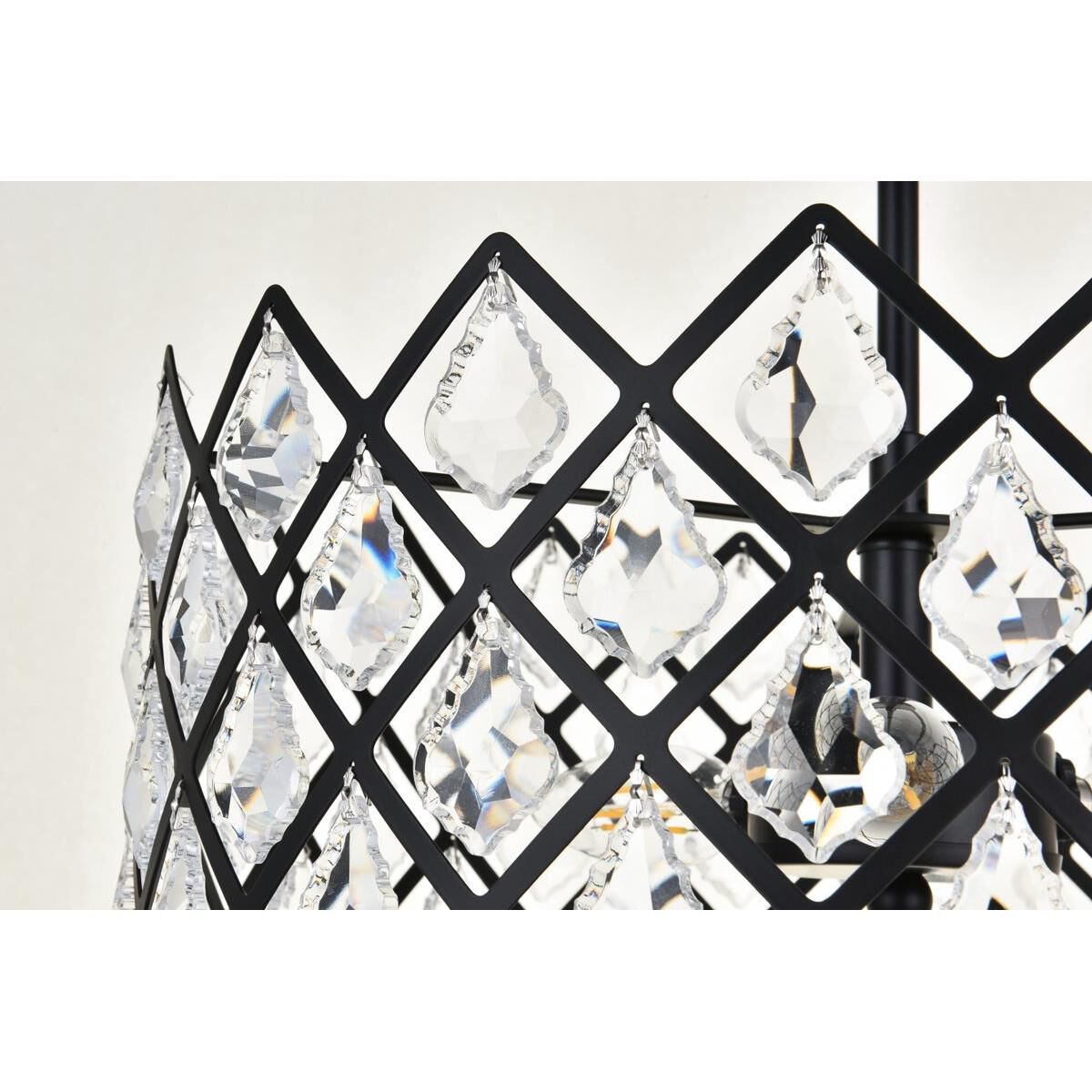 Shown in Black finish and Royal Cut Clear crystal