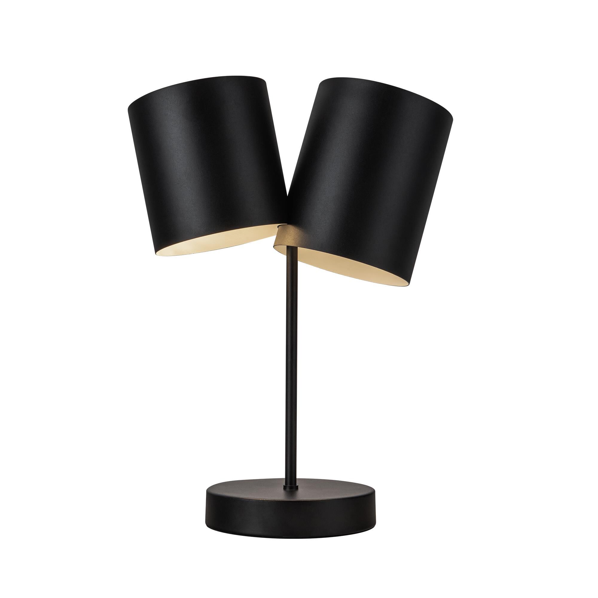Shown in Black finish and Steel shade