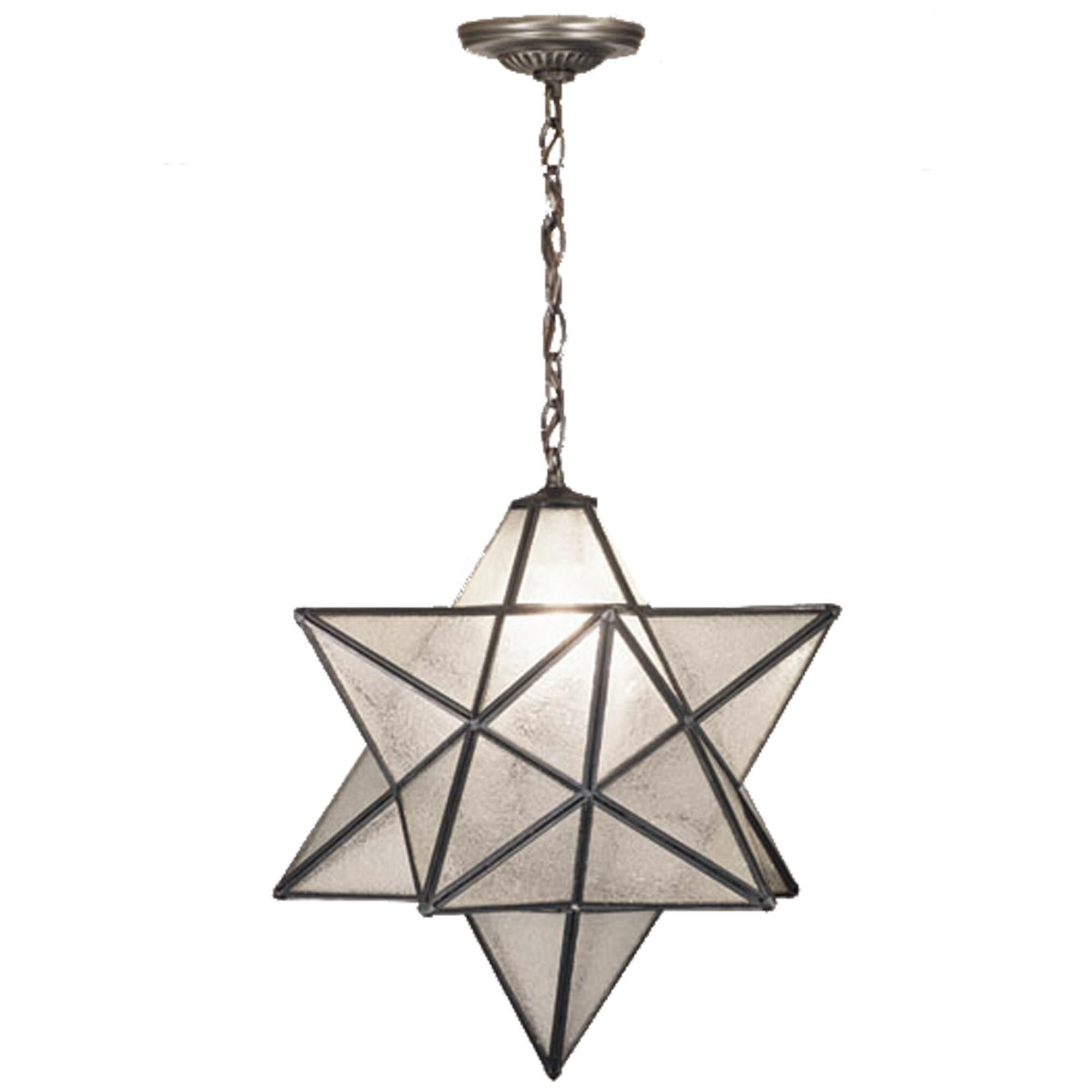 Moravian Star Seedy 24 Inch Large Pendant by Meyda Lighting