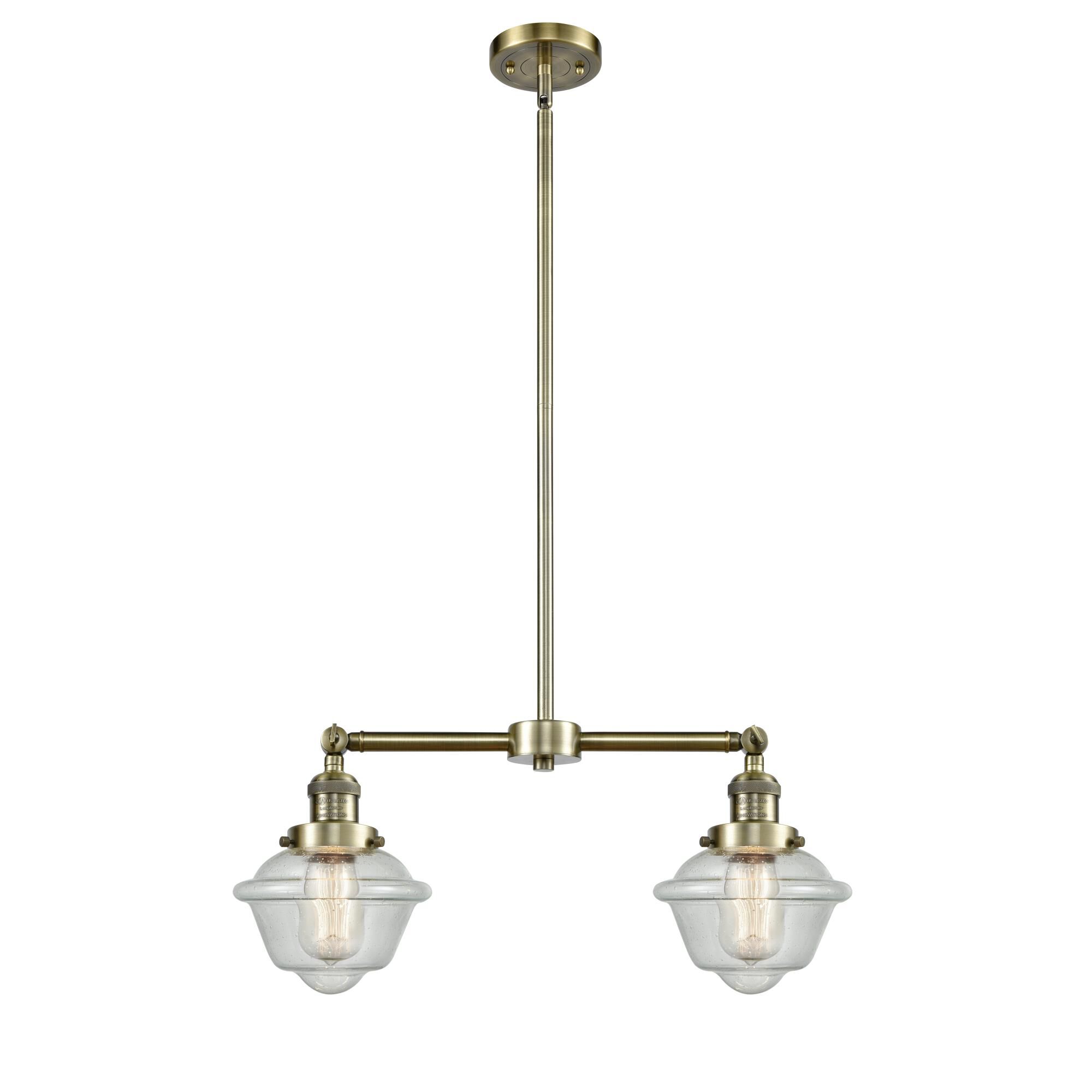Bruno Marashlian Small Oxford 24 Inch 2 Light Chandelier by Innovations Lighting
