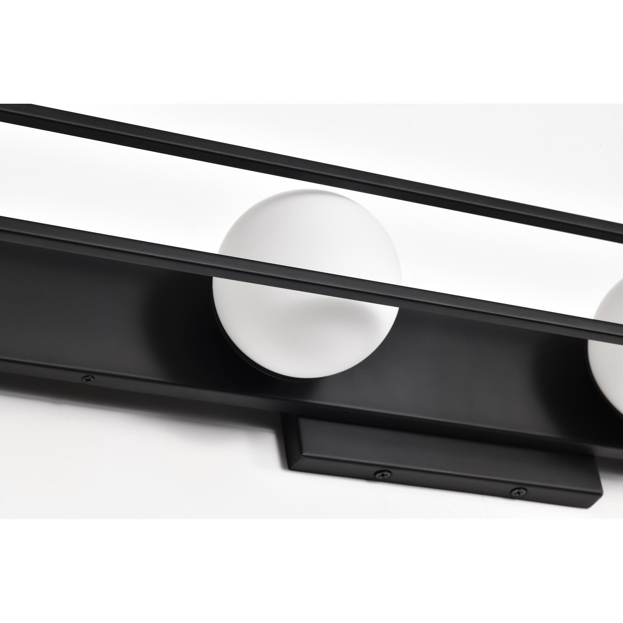 Shown in Matte Black finish and Frost glass