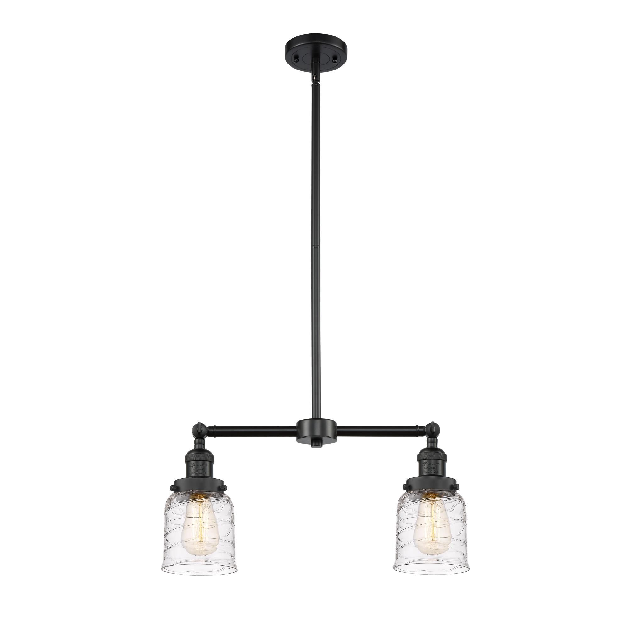 Bruno Marashlian Small Bell 21 Inch 2 Light Mini Chandelier by Innovations Lighting