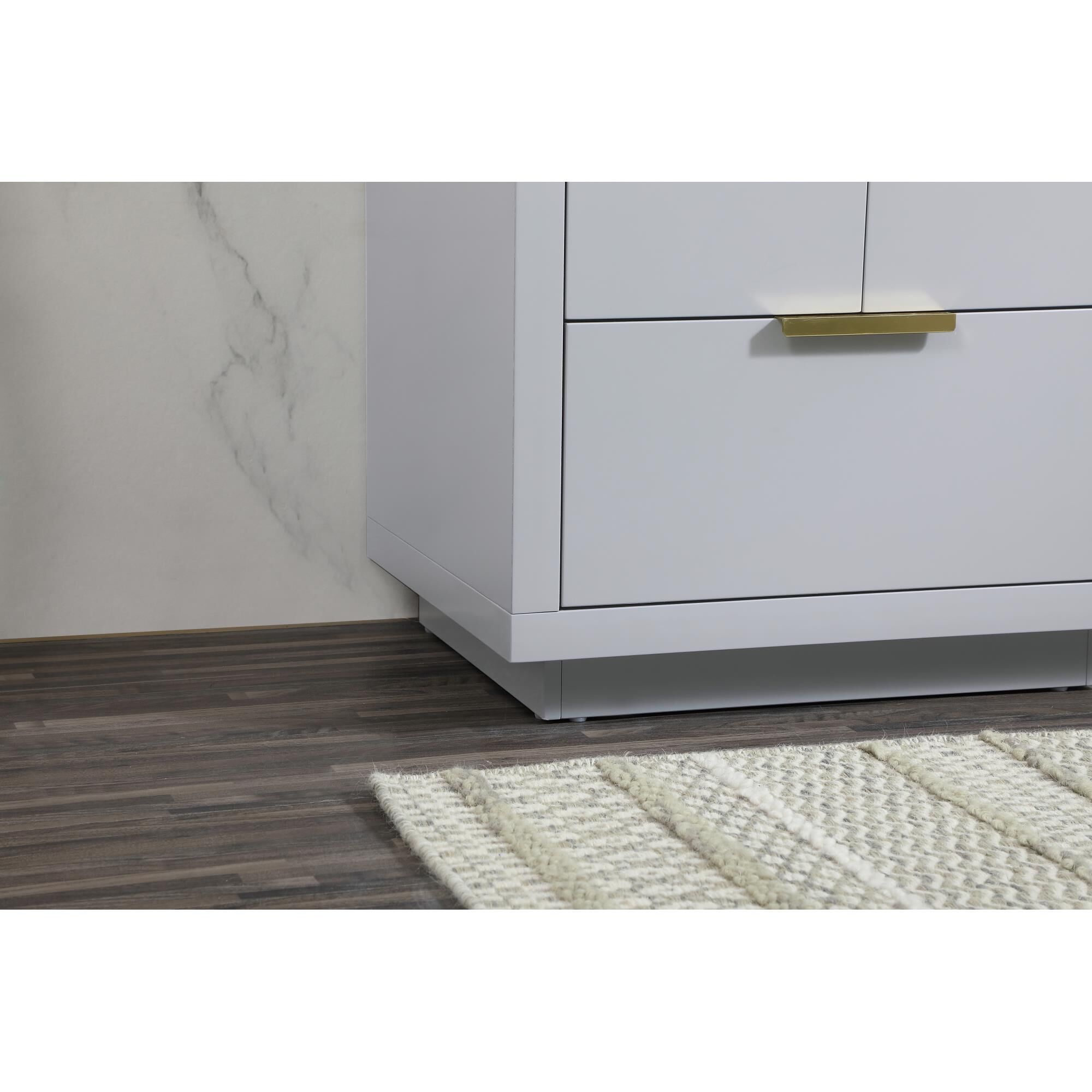 Shown in Grey finish