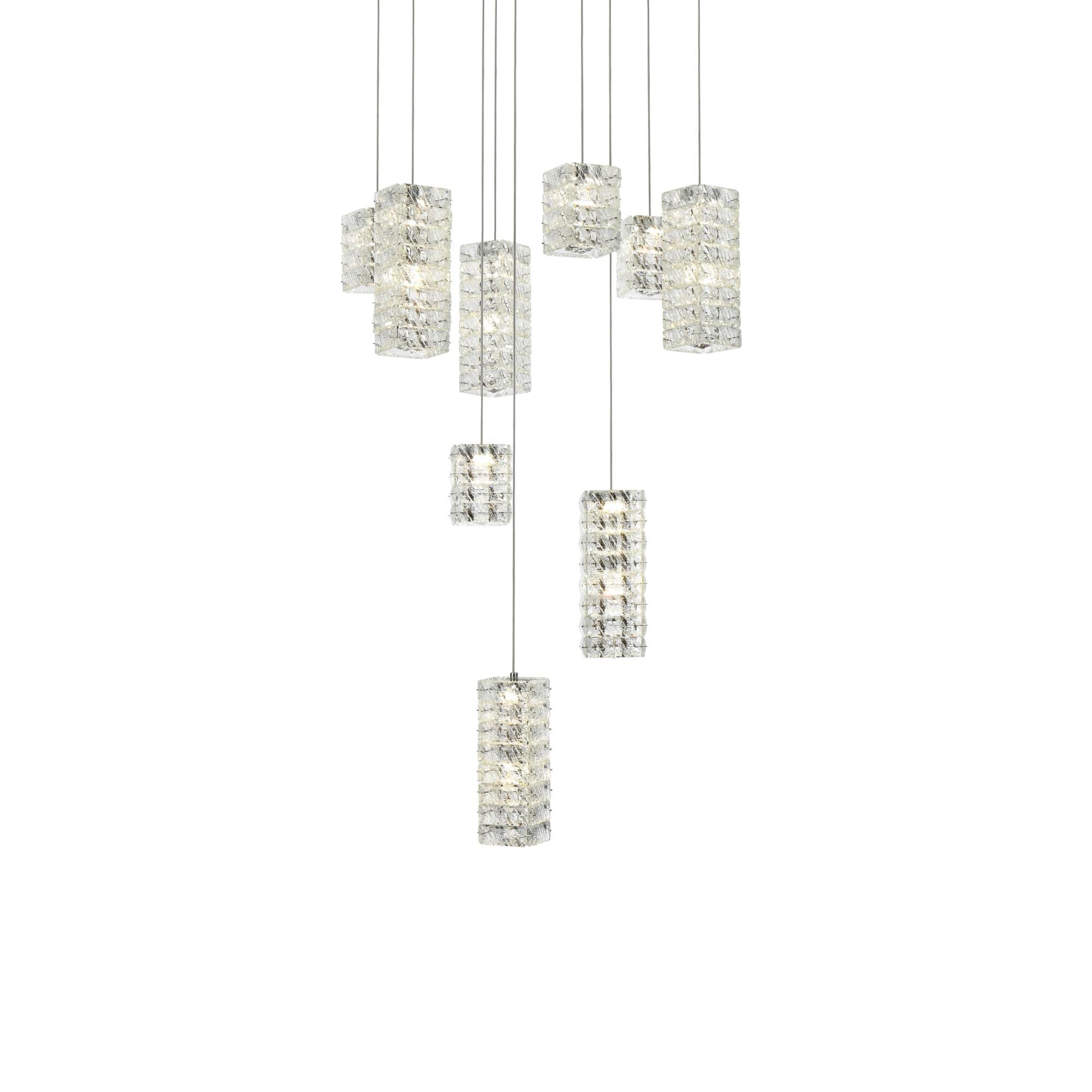 Aston 24 Inch Multi Light Pendant by Elegant Lighting