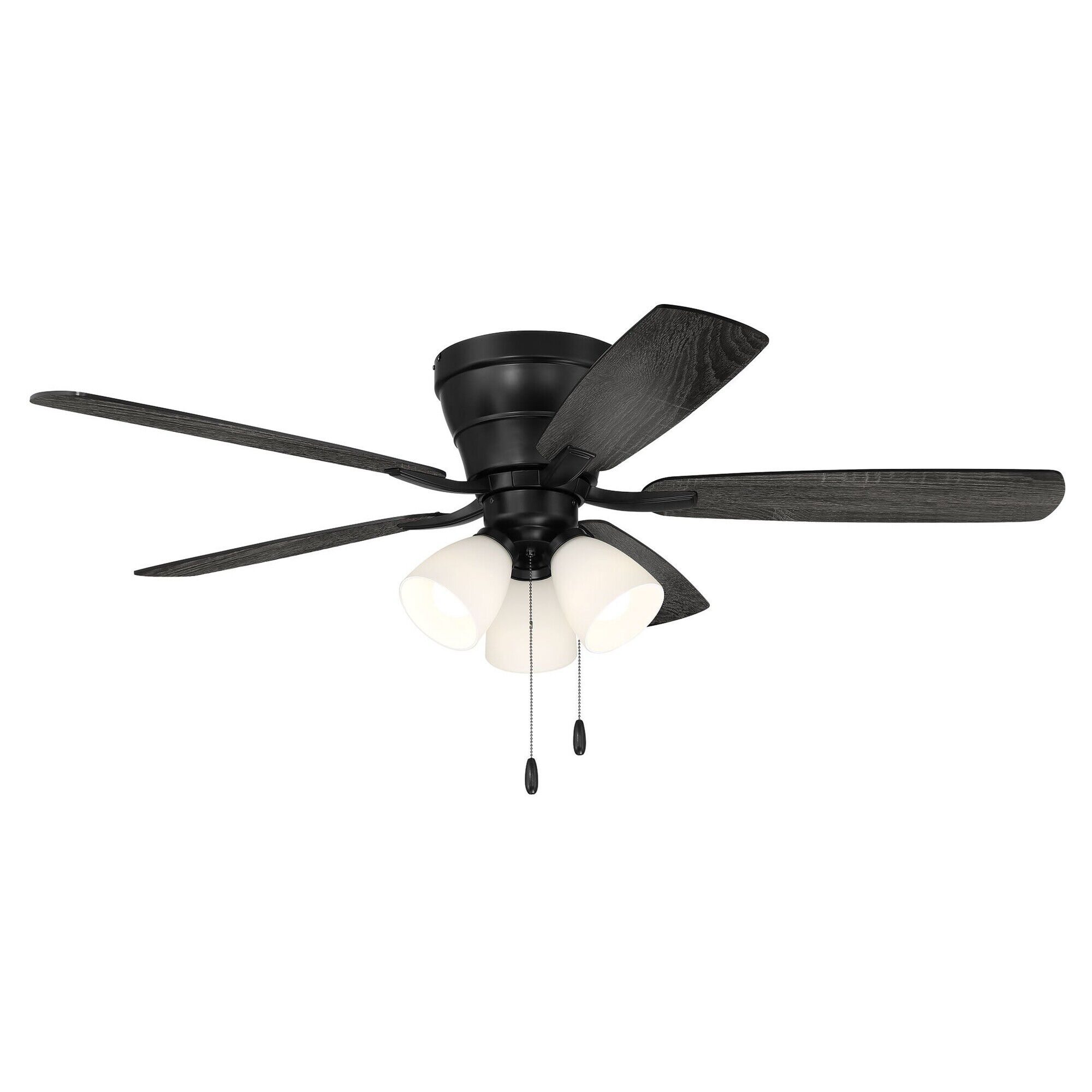 Wheeler 52 3-Light 52 Inch Flush Mount Fan with Light Kit,