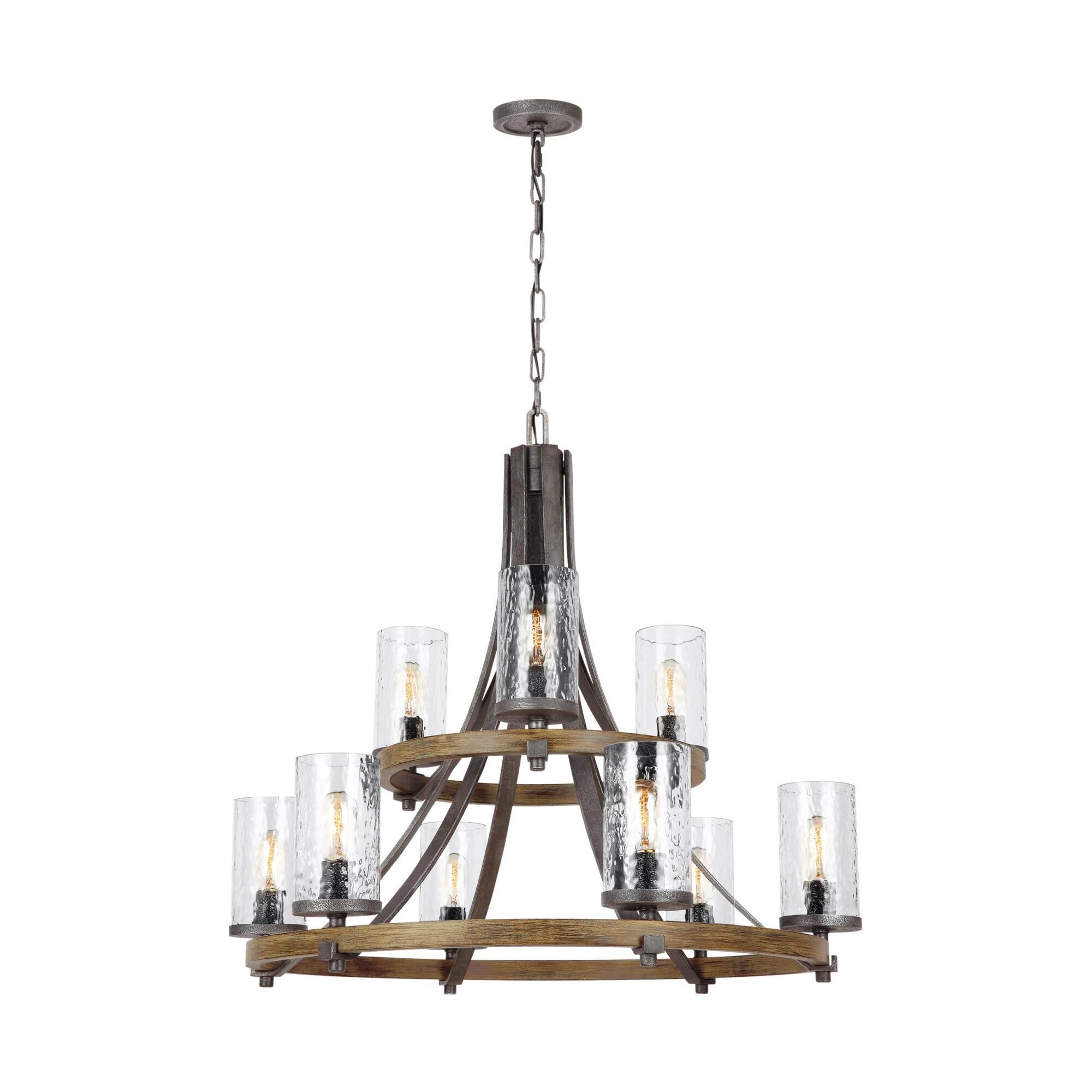 Feiss Angelo 32 Inch 9 Light Chandelier Capitol Lighting