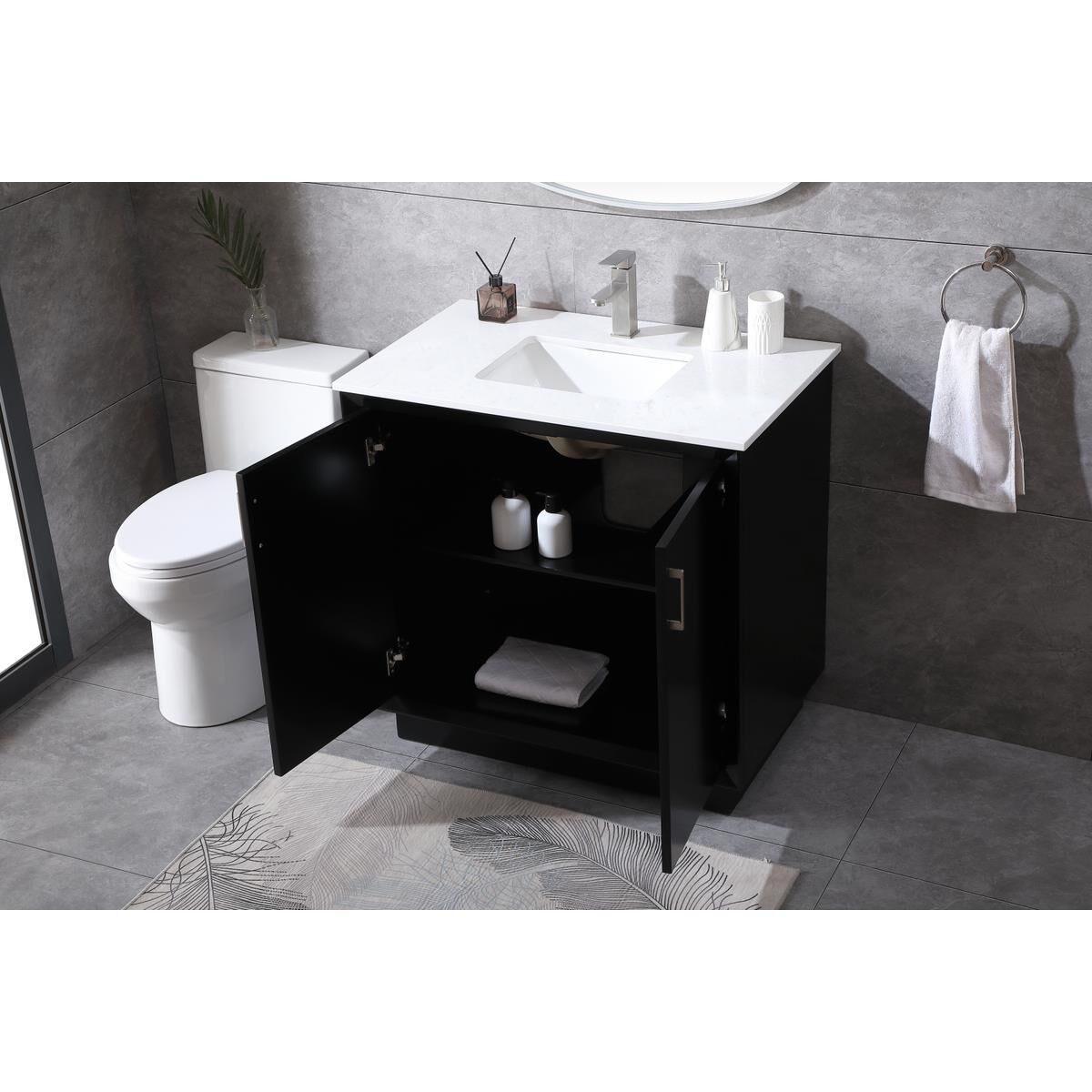 Hayes 36 Inch Bath Vanity by Elegant Decor