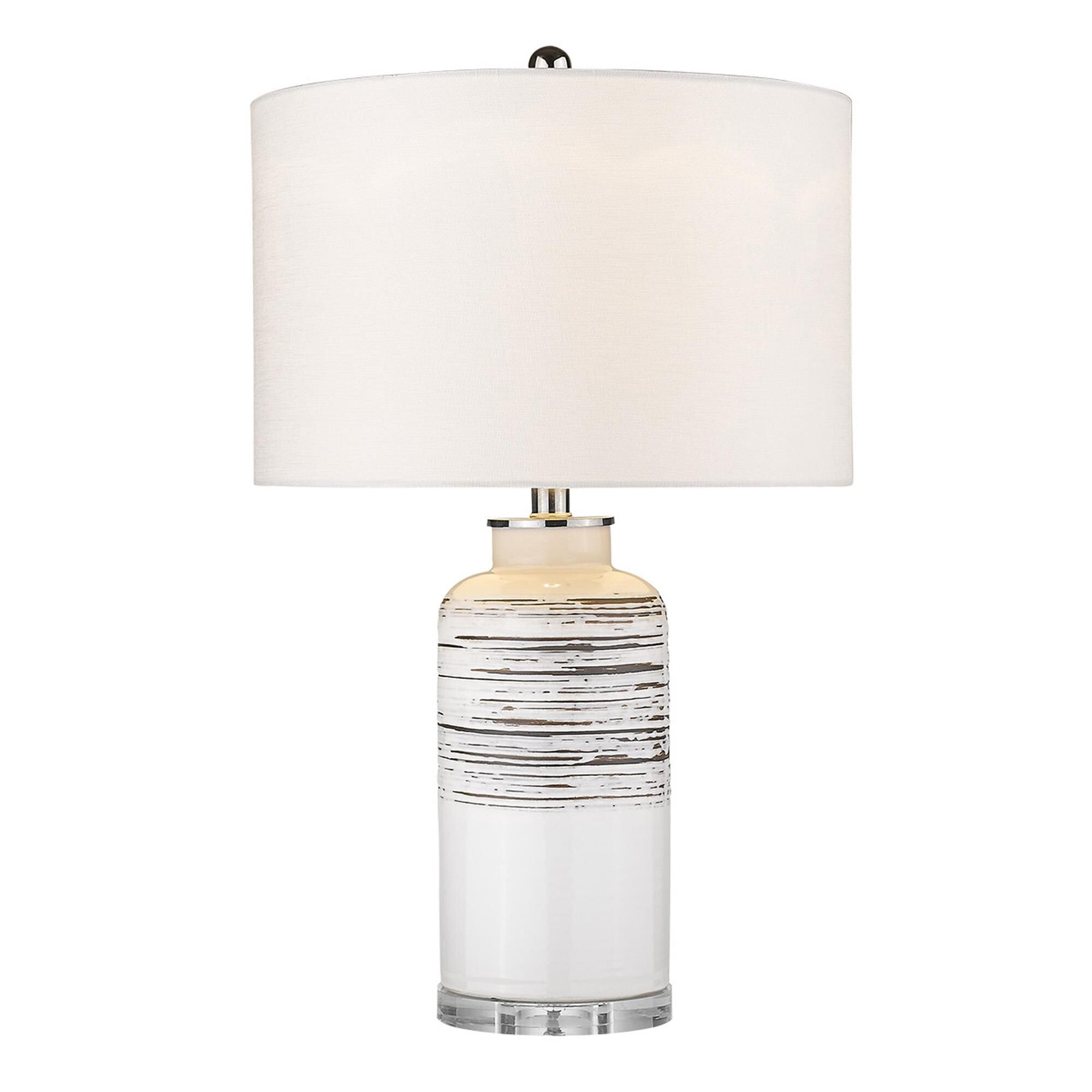 Shown in Polished Nickel finish and Seasalt glass and Seasalt Linen Drum shade