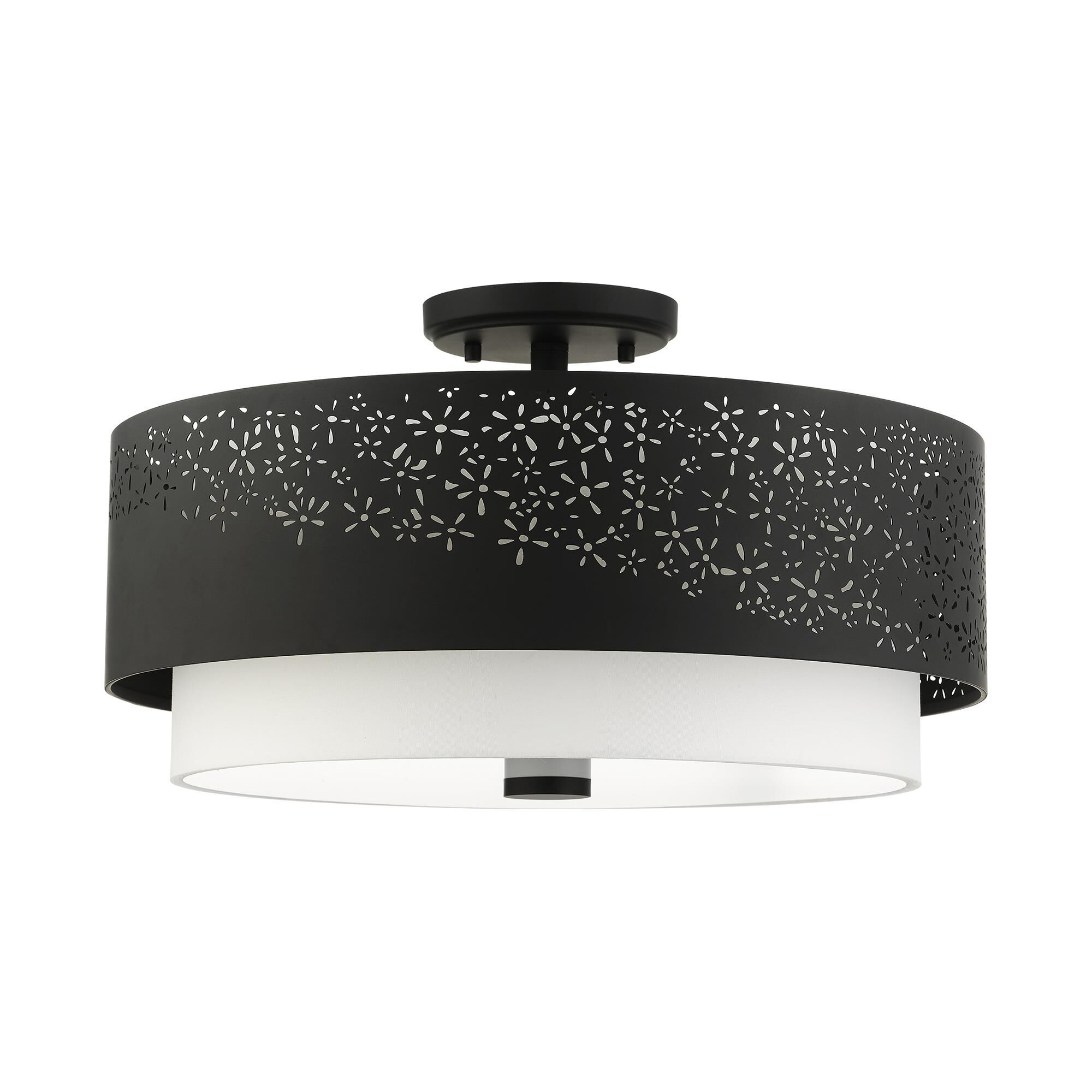 Noria 4 Light Semi Flush Mount by Livex Lighting