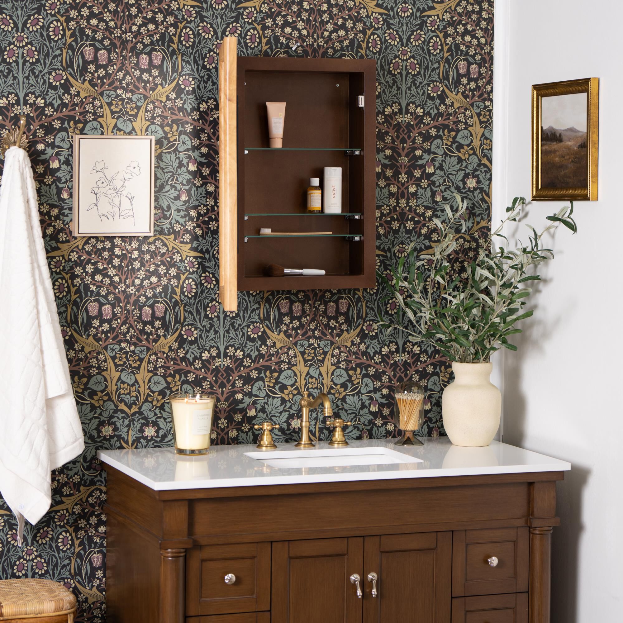 Shown in Tropical Hardwood finish