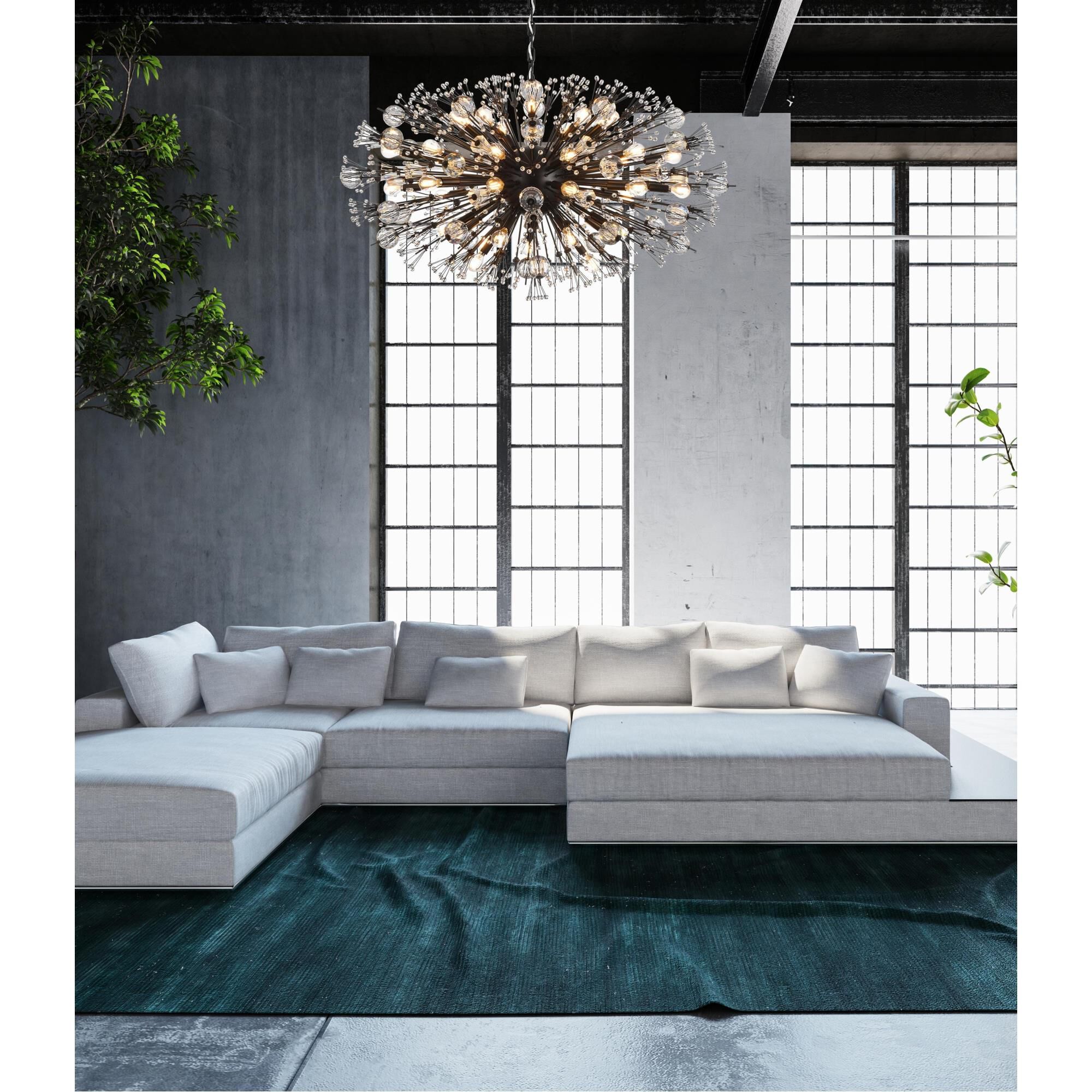 Vera 42 Inch Large Pendant by Elegant Lighting