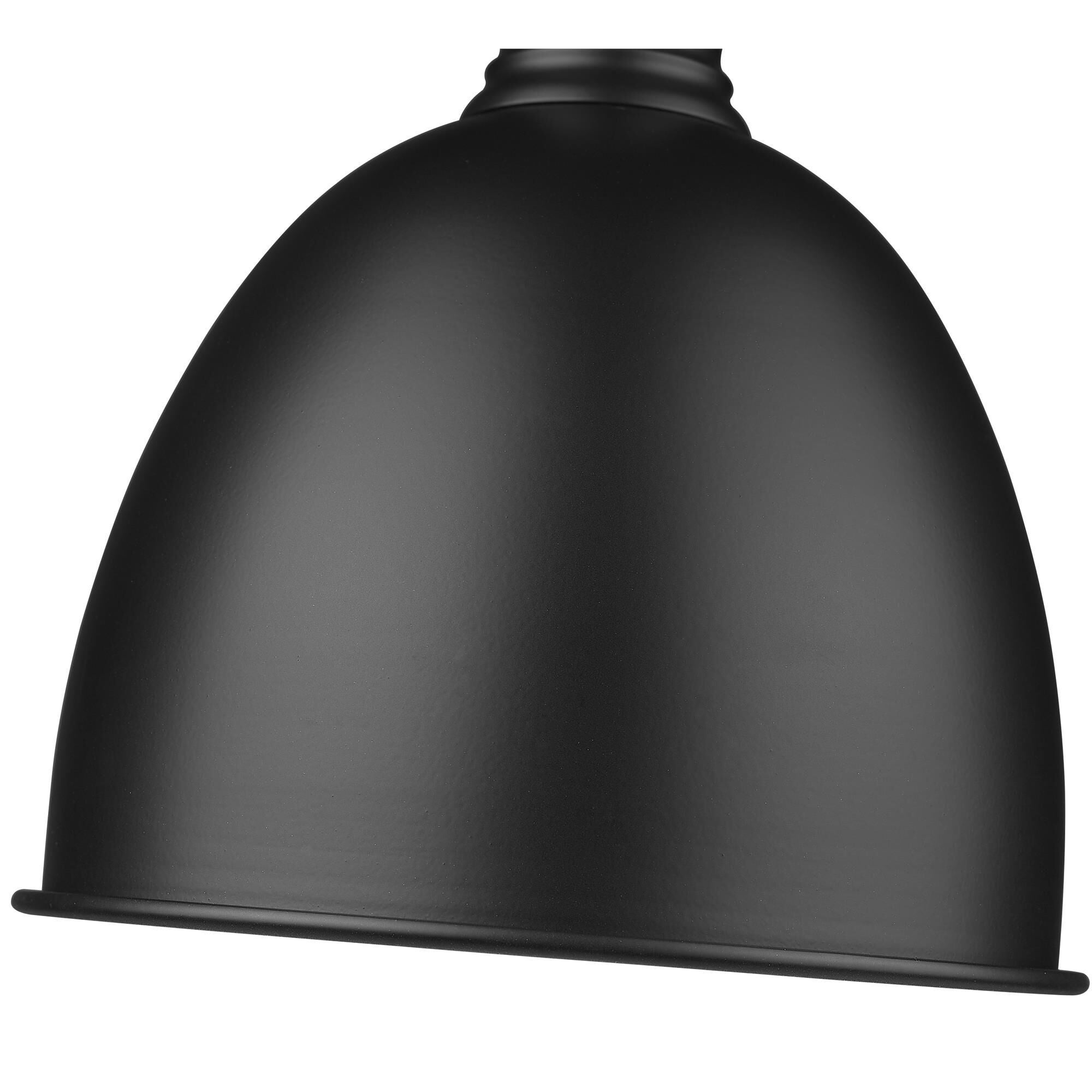 Shown in Matte Black finish and Matte Black shade