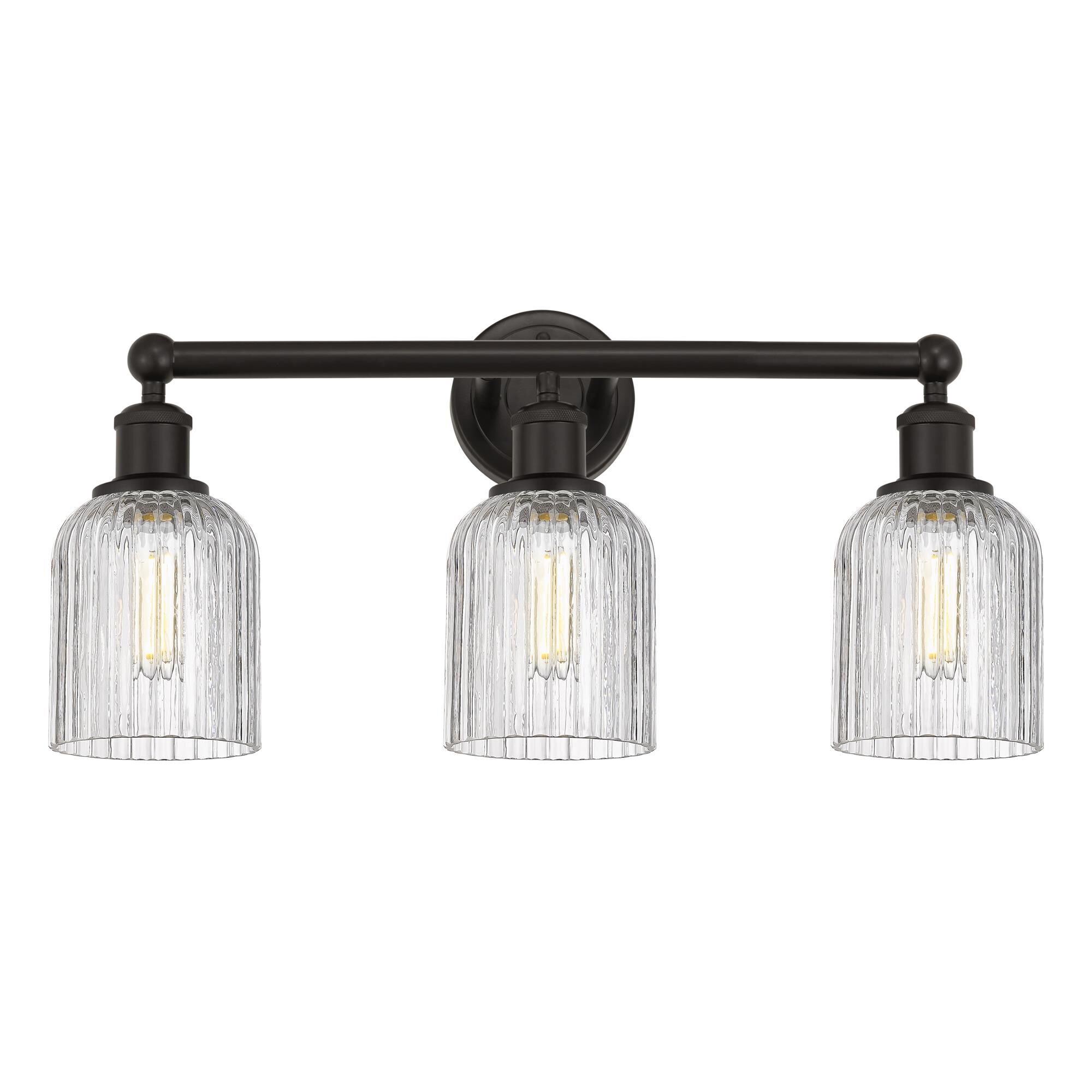Shown in Oil Rubbed Bronze finish and Clear glass