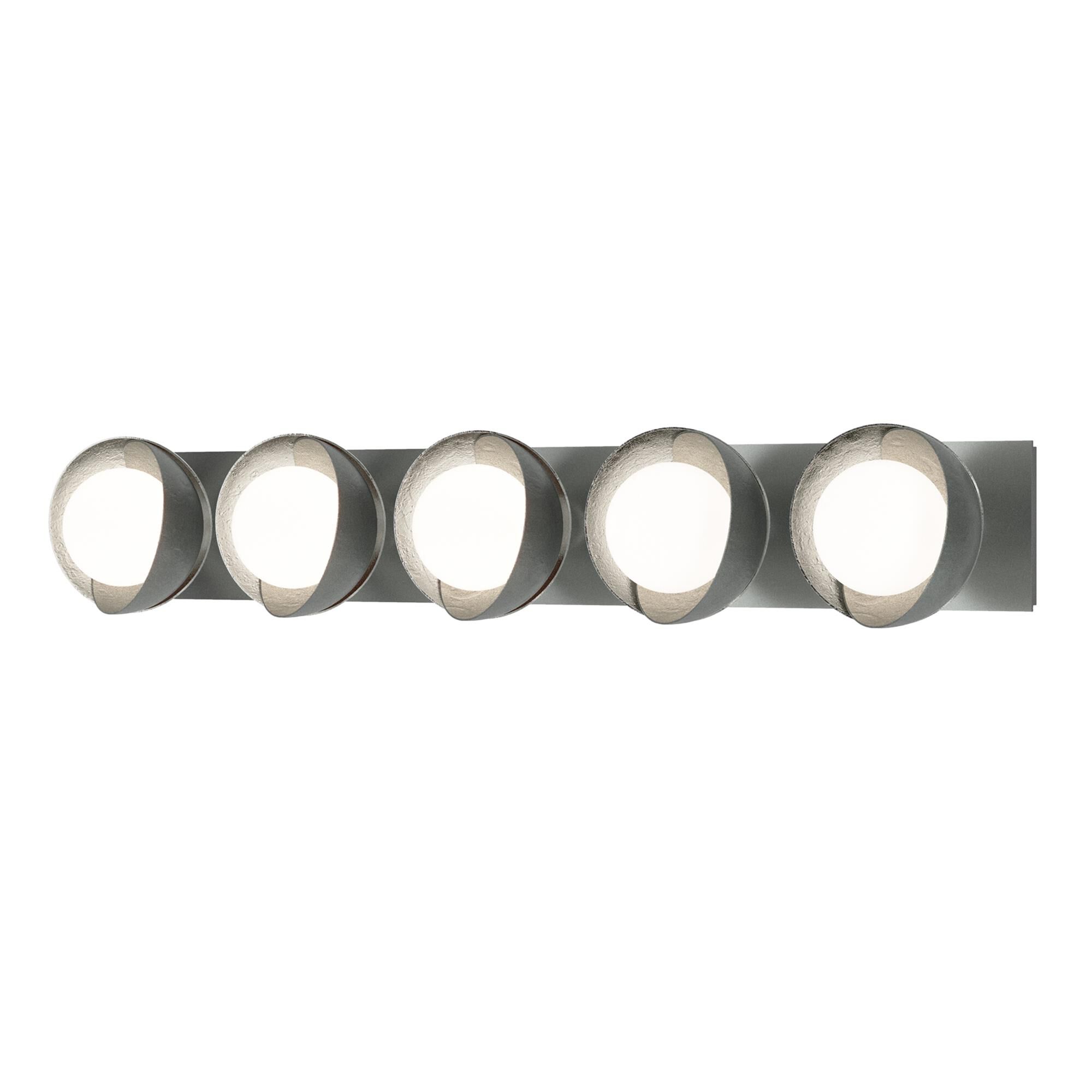 Shown in Vintage Platinum finish and Opal glass and Sterling (85) accent