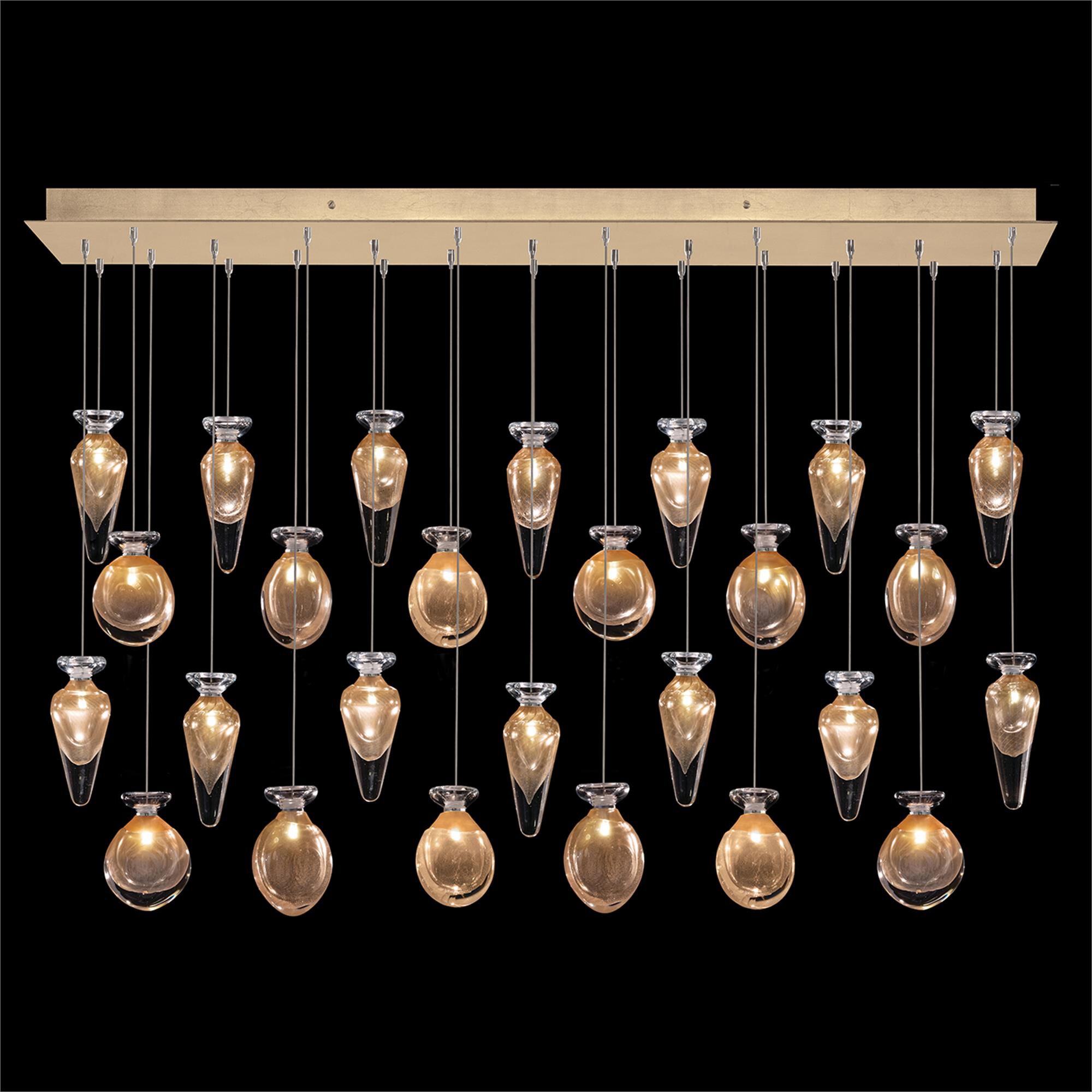 Shown in Gold finish and Gold Mix glass