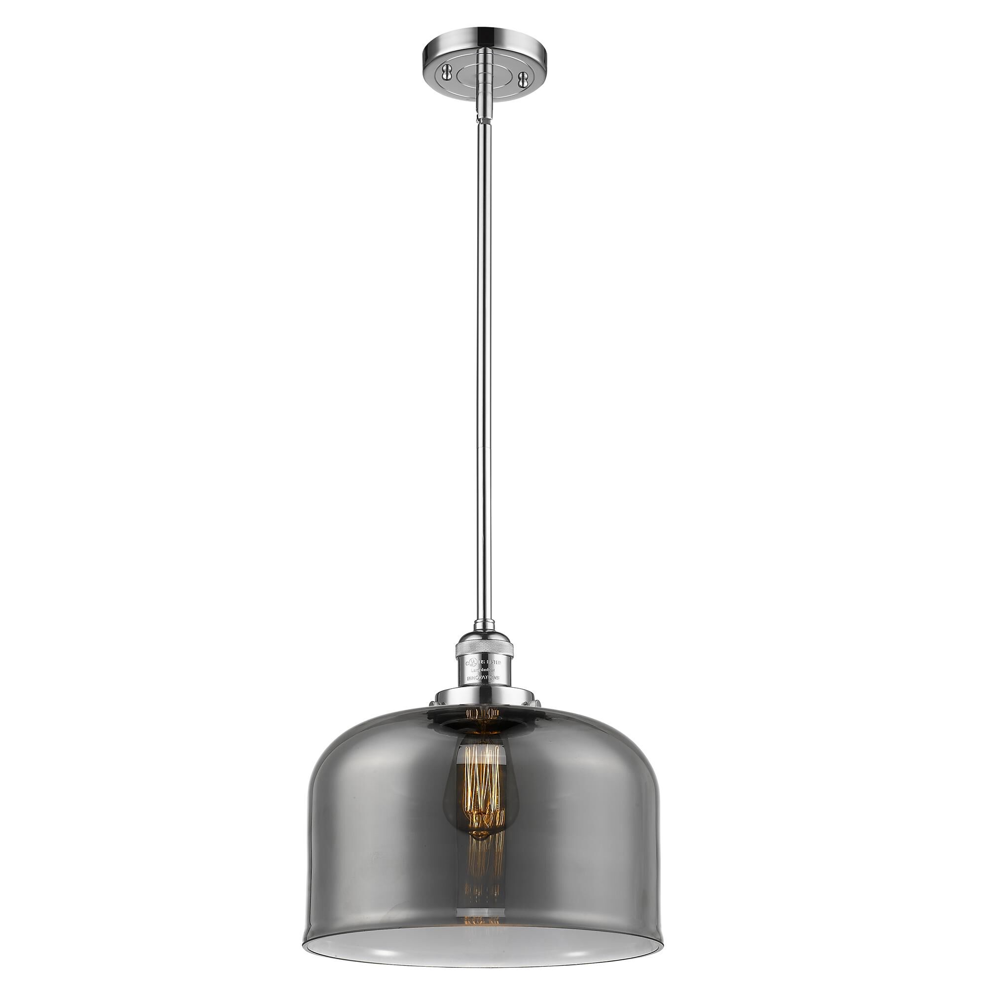 Shown in Polished Chrome finish and Smoked glass